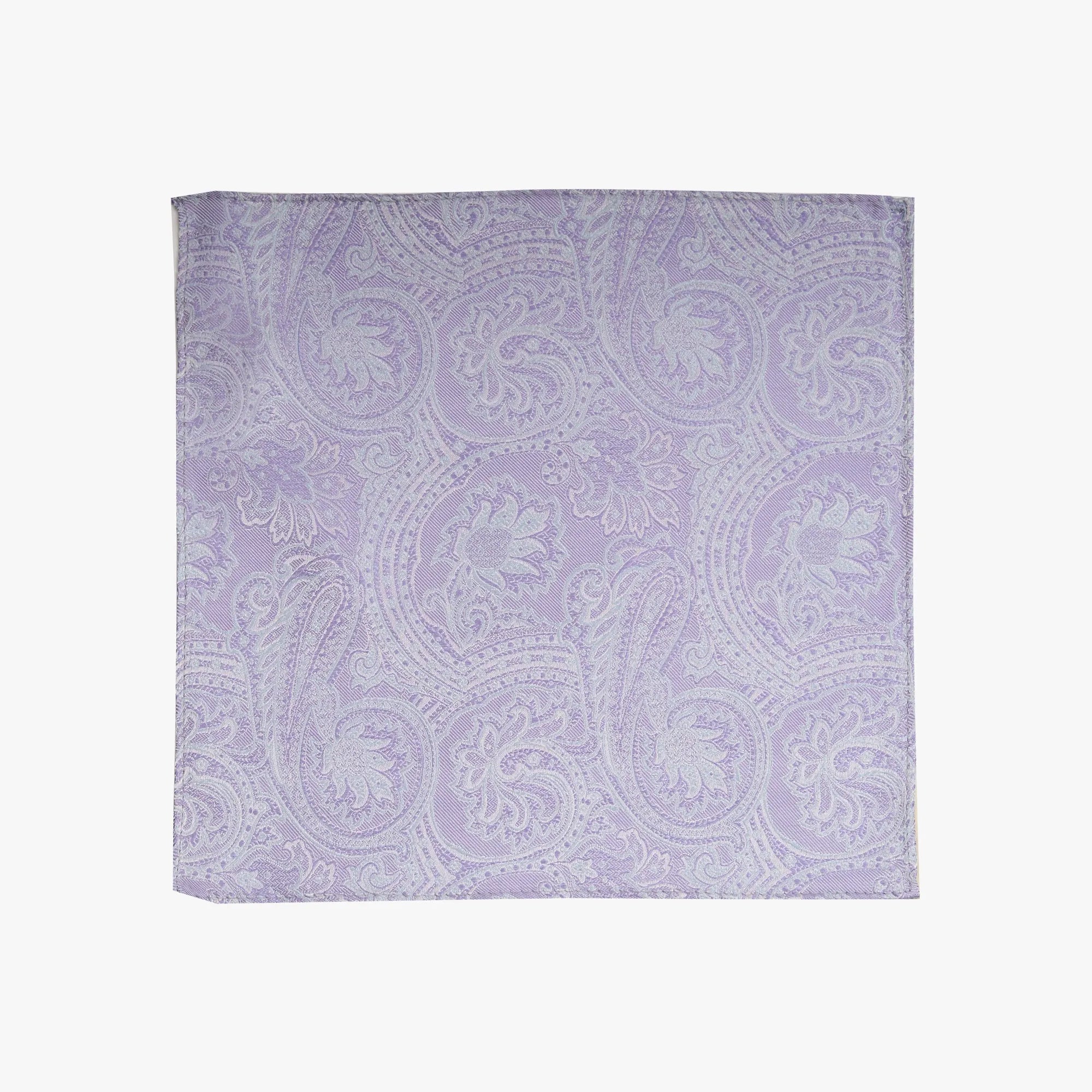 Einstecktuch aus Seide in Violett und Hellblau lila Bild 2
