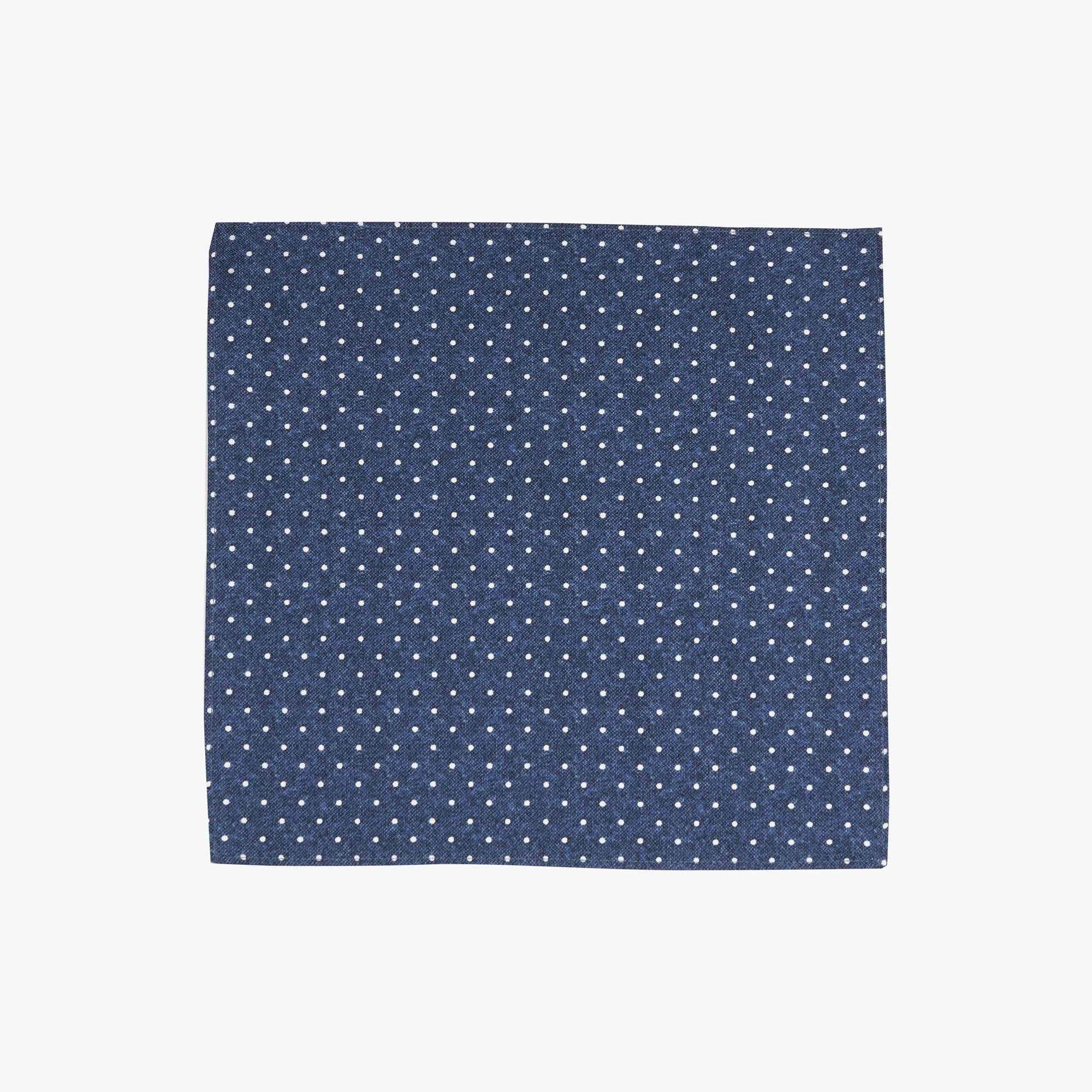 Einstecktuch in Blau mit weißen Punkten blau Bild 2