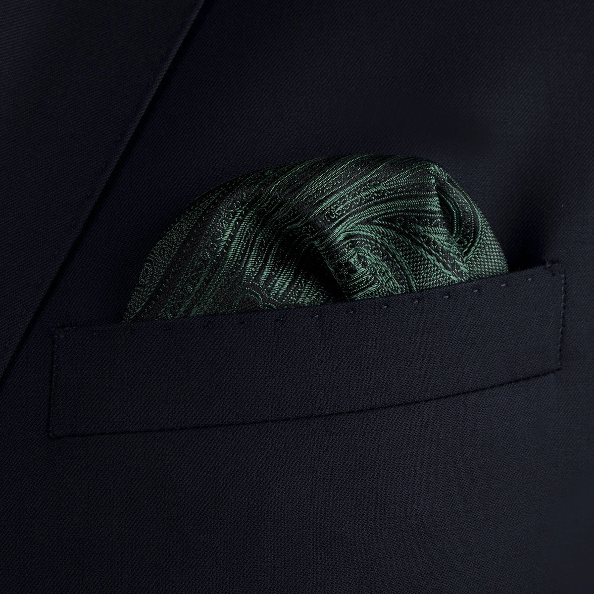 Einstecktuch in Grün mit floralem Muster green Bild 1