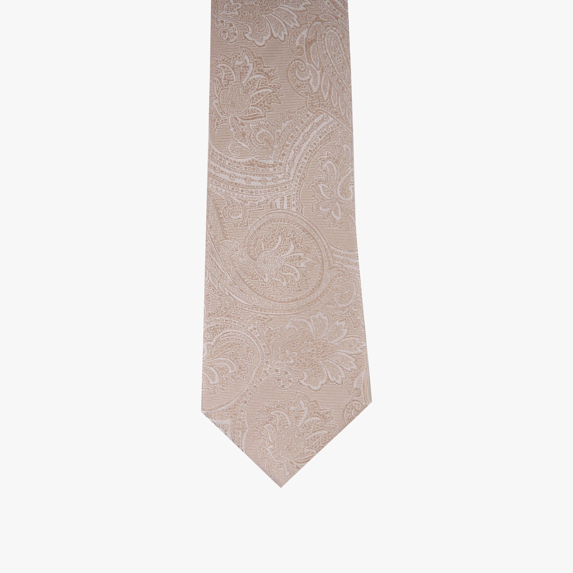 Krawatte aus Seide in Beige mit Paisleymuster beige Bild 2