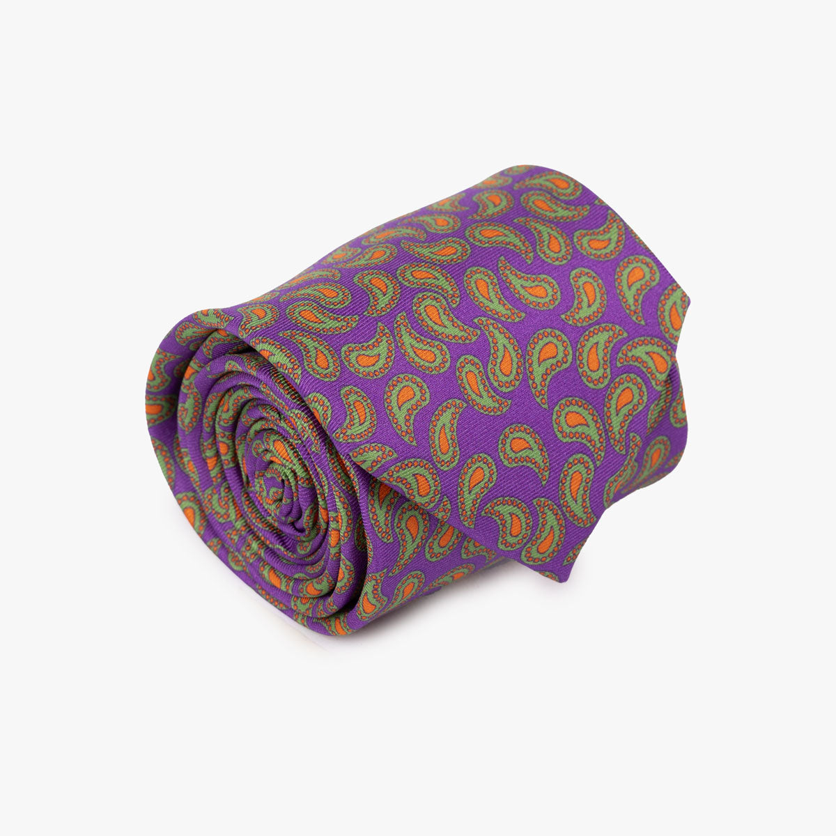 Krawatte aus Seide in Lila und Grün lila/grün Bild 1