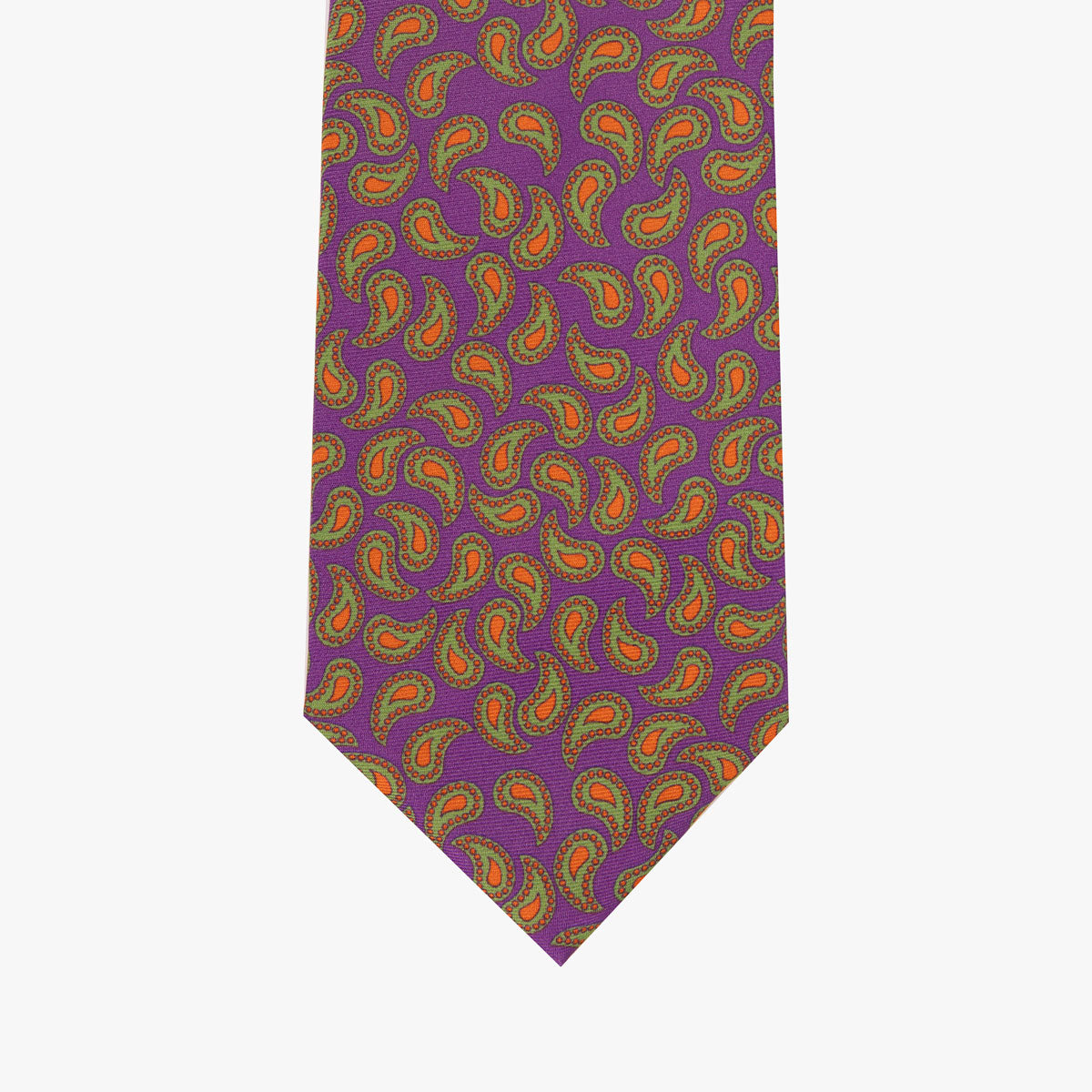 Krawatte aus Seide in Lila und Grün lila/grün Bild 2