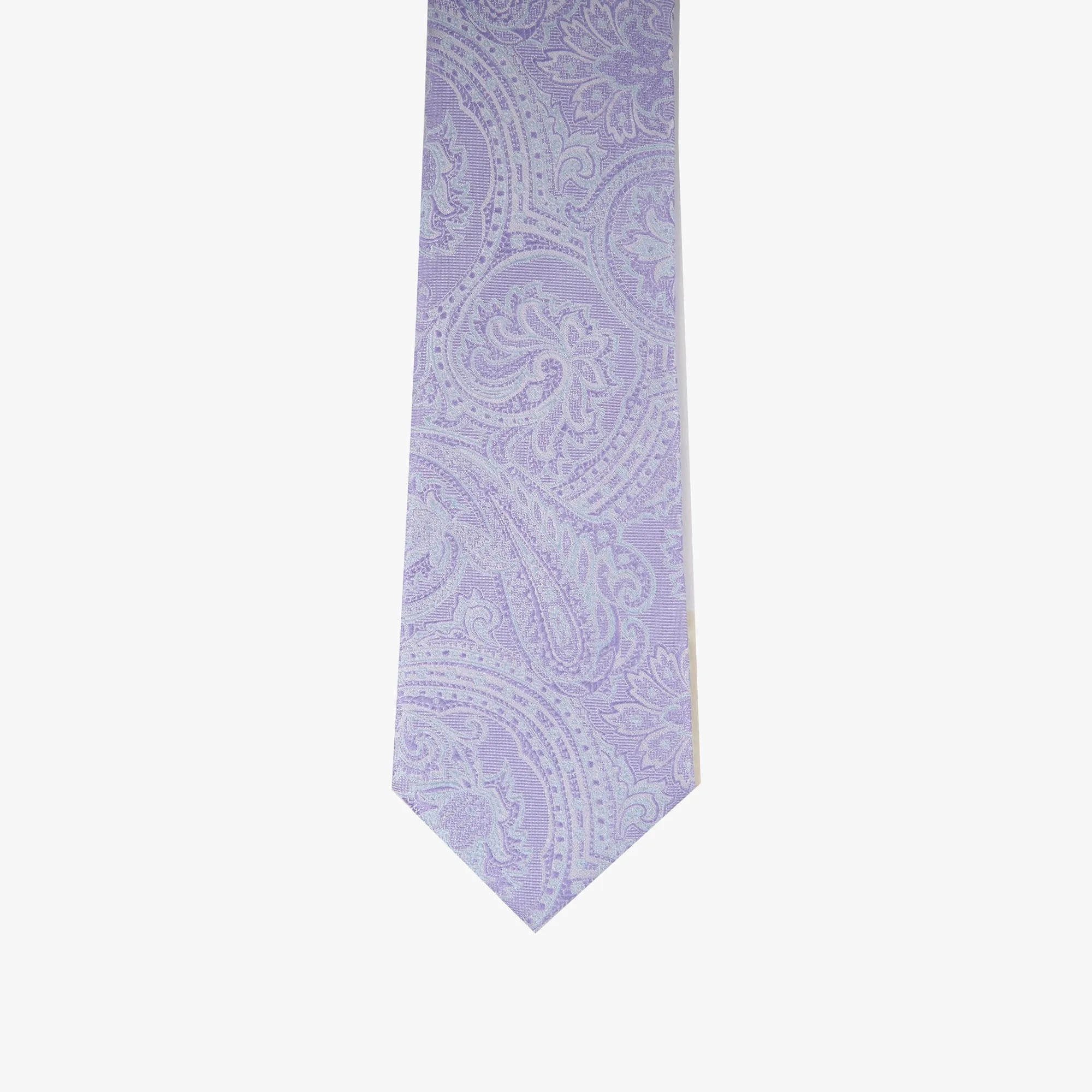 Krawatte aus Seide in Violett und Hellblau lila Bild 2