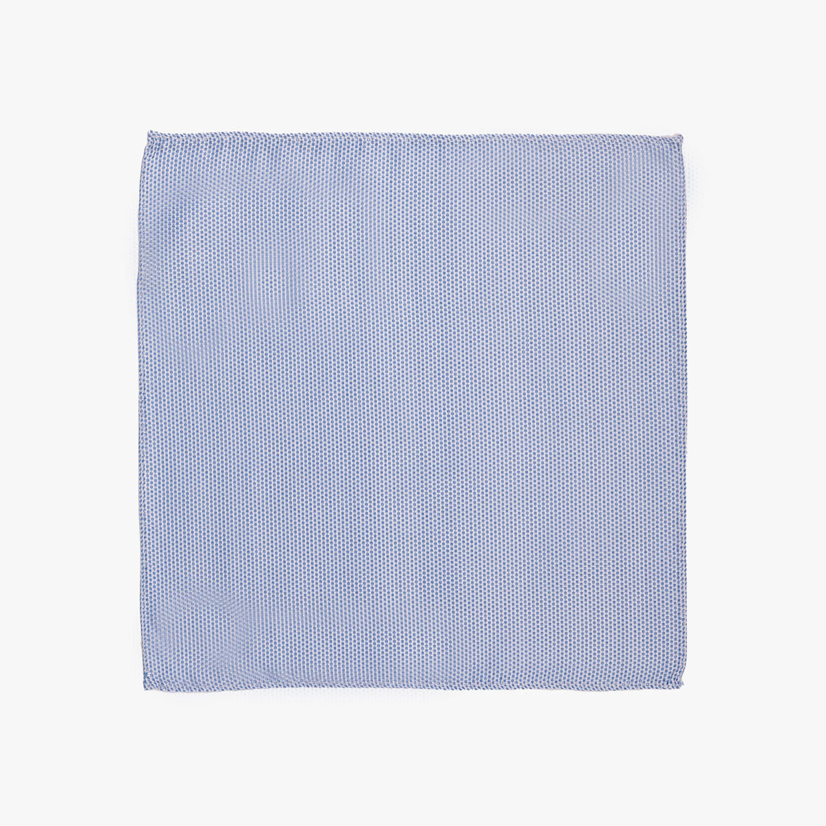 Einstecktuch aus Seide in Blau und Weiß hellblau Bild 2