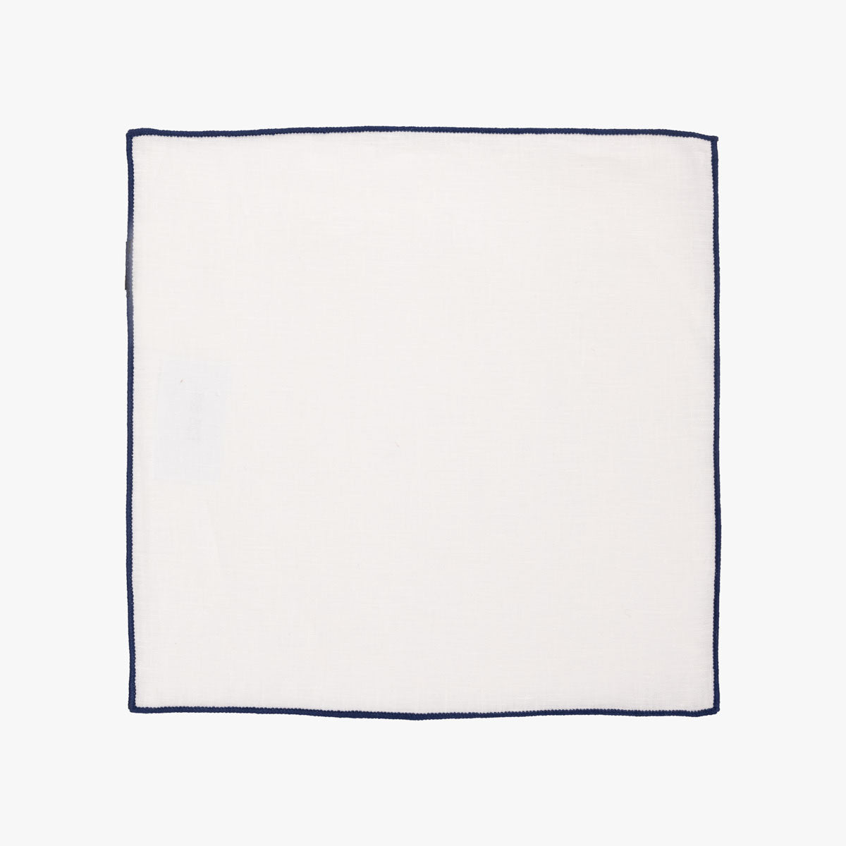 Einstecktuch aus Leinen in Weiß und Blau dkl. blau Bild 2