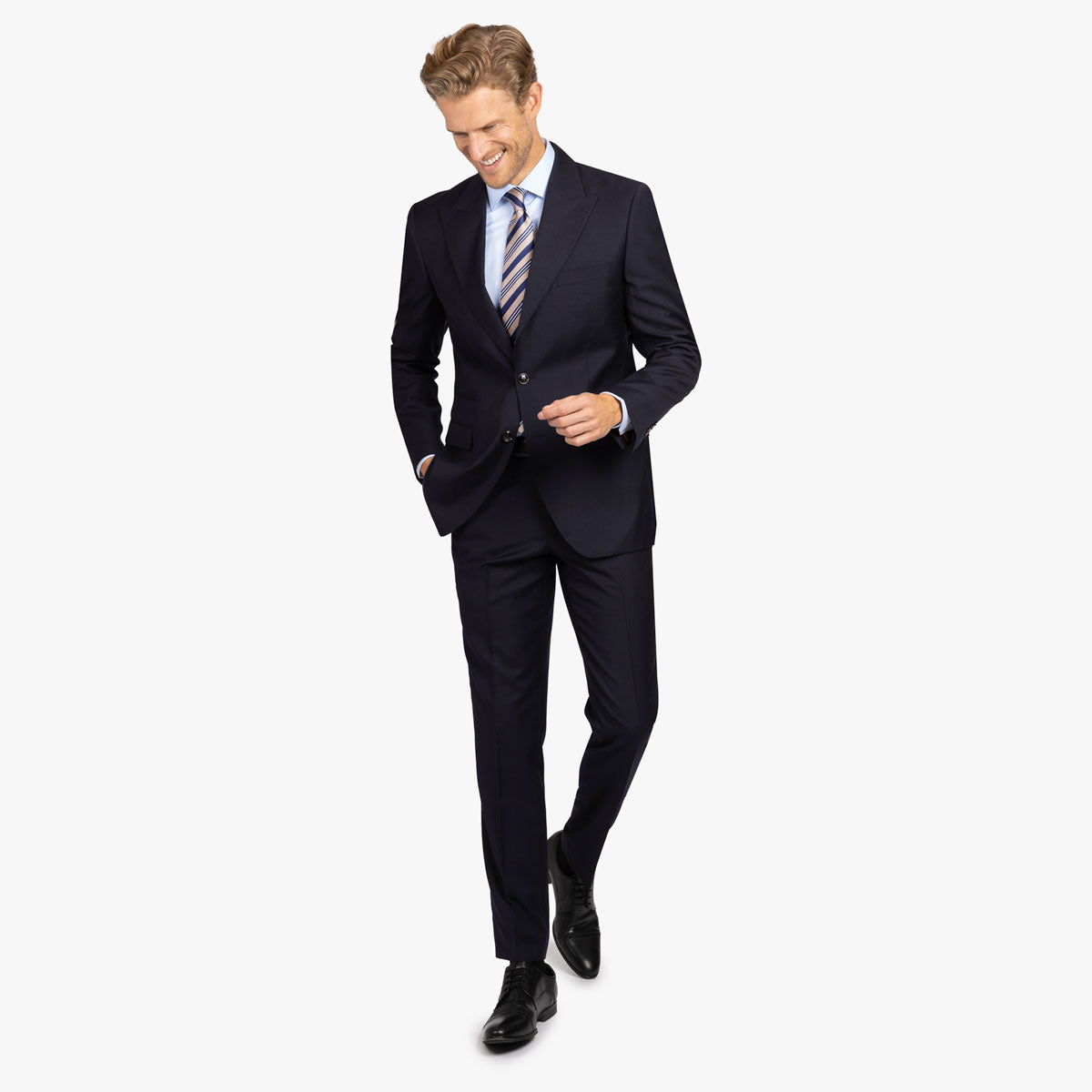 Anzug Como mit R-Bund in dunkelblau drk. blue Bild 1