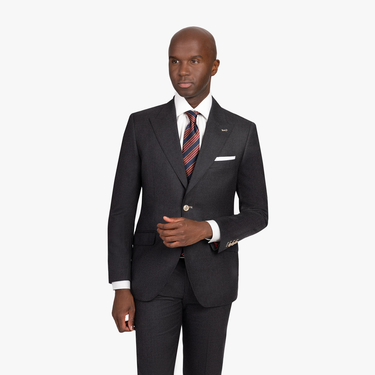 Sakko Fano aus Wolle mit steigendem Revers in anthrazit charcoul Bild 1