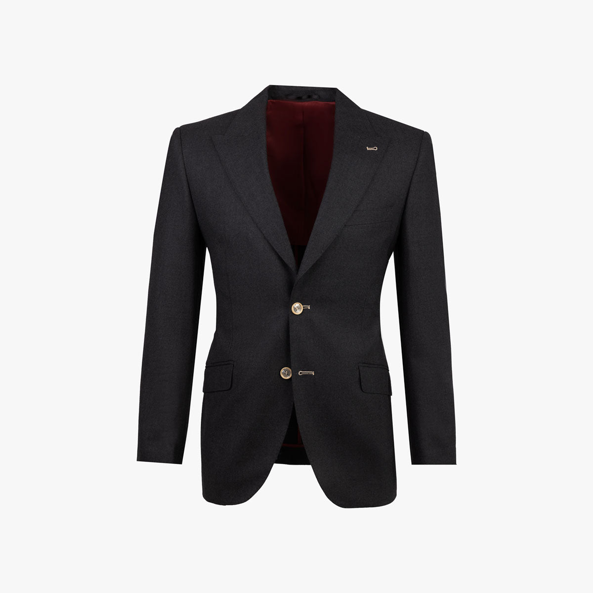 Sakko Fano aus Wolle mit steigendem Revers in anthrazit charcoul Bild 3