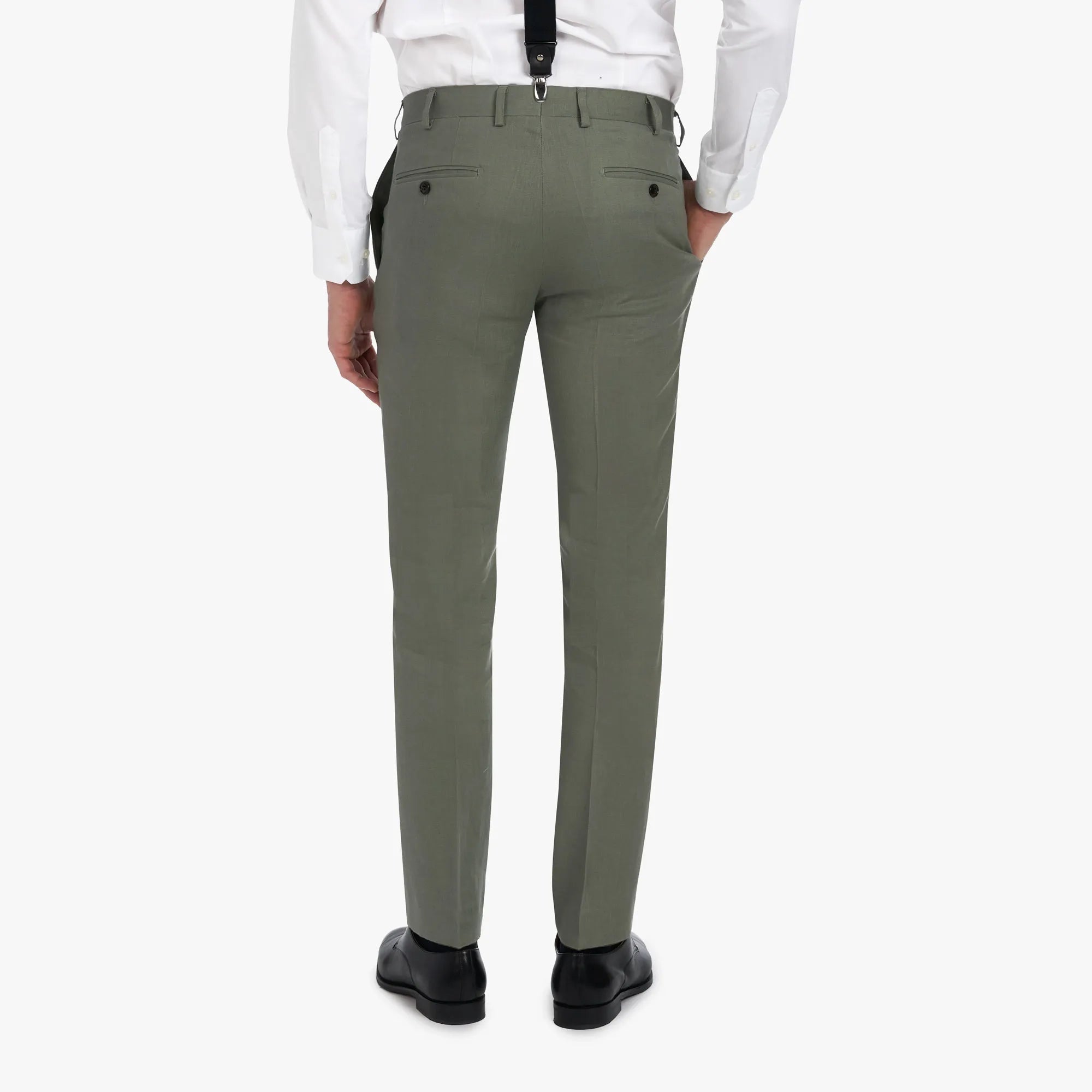 Baukastenanzug Pesaro aus Leinen in Grün