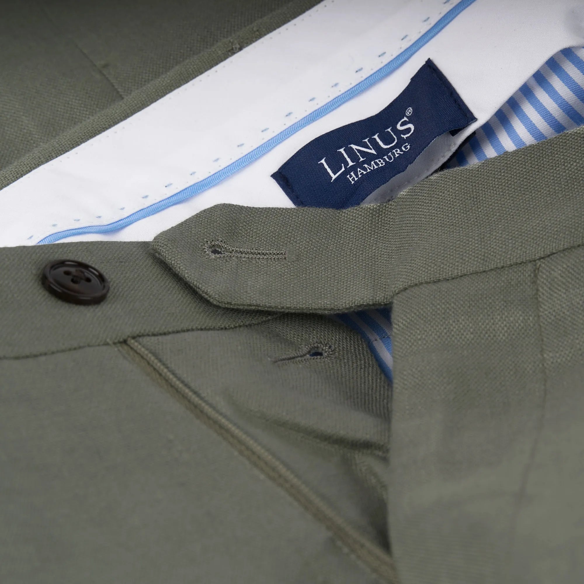 Baukastenanzug Pesaro aus Leinen in Grün