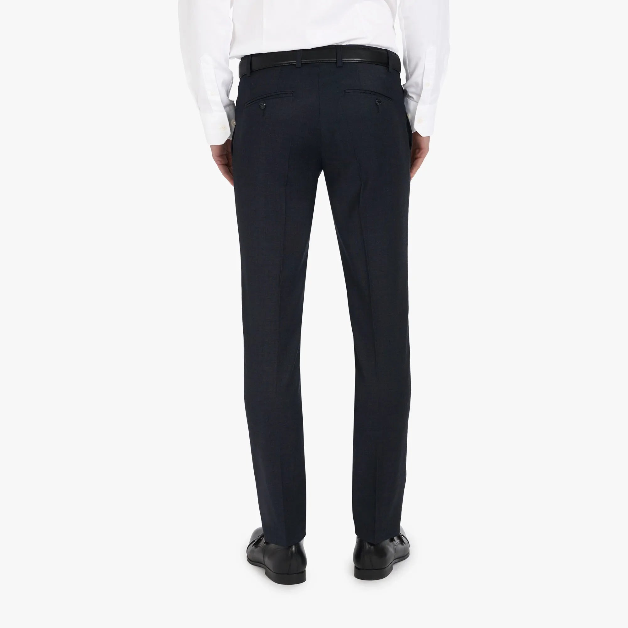 Baukastenanzug Pesaro aus Super 100's Wolle in Schwarz gemustert