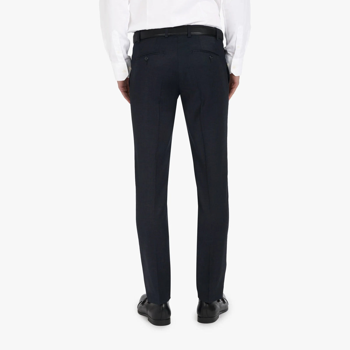 Baukastenanzug Pesaro aus Super 100's Wolle in Schwarz gemustert