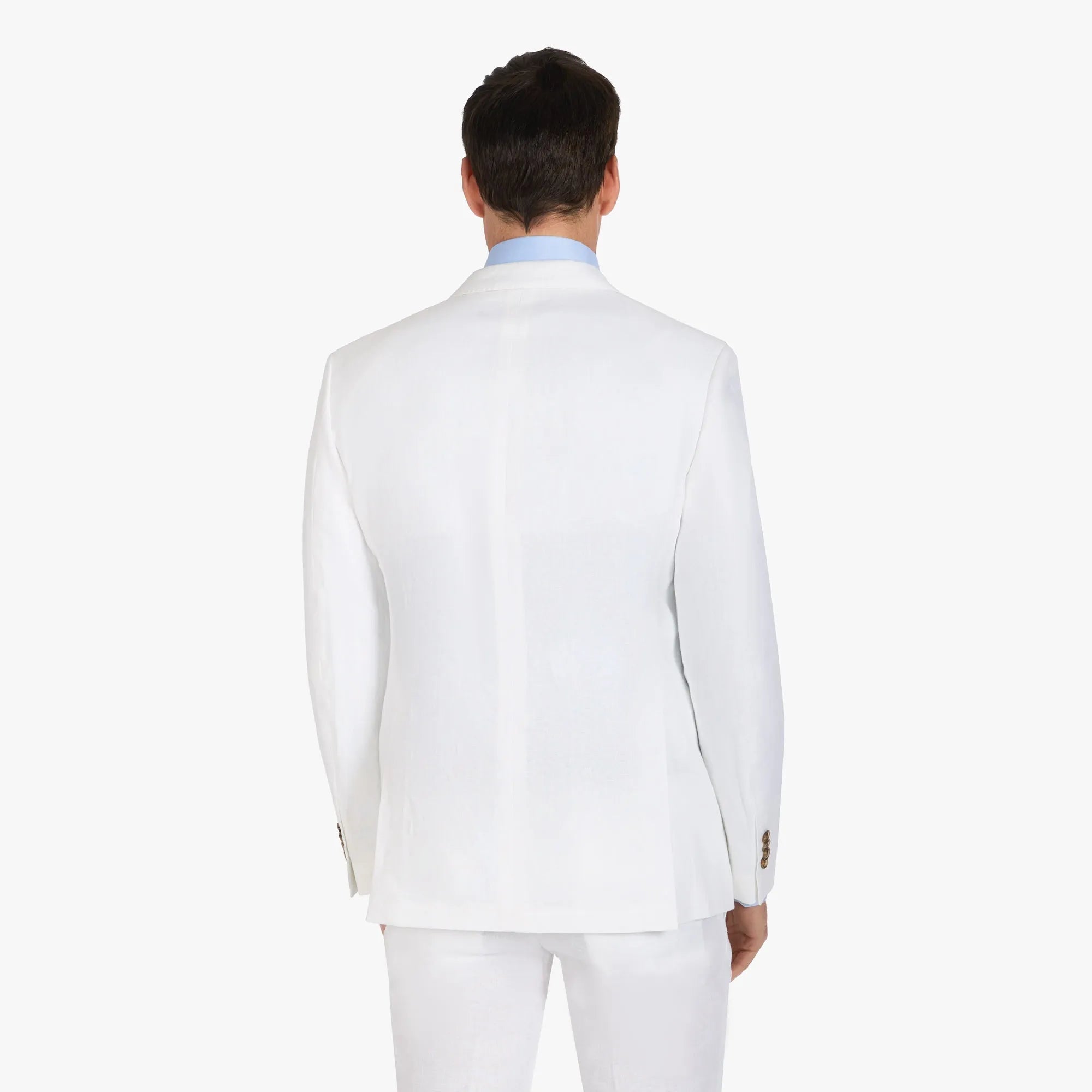 Baukastenanzug Pesaro aus Leinen in Weiß