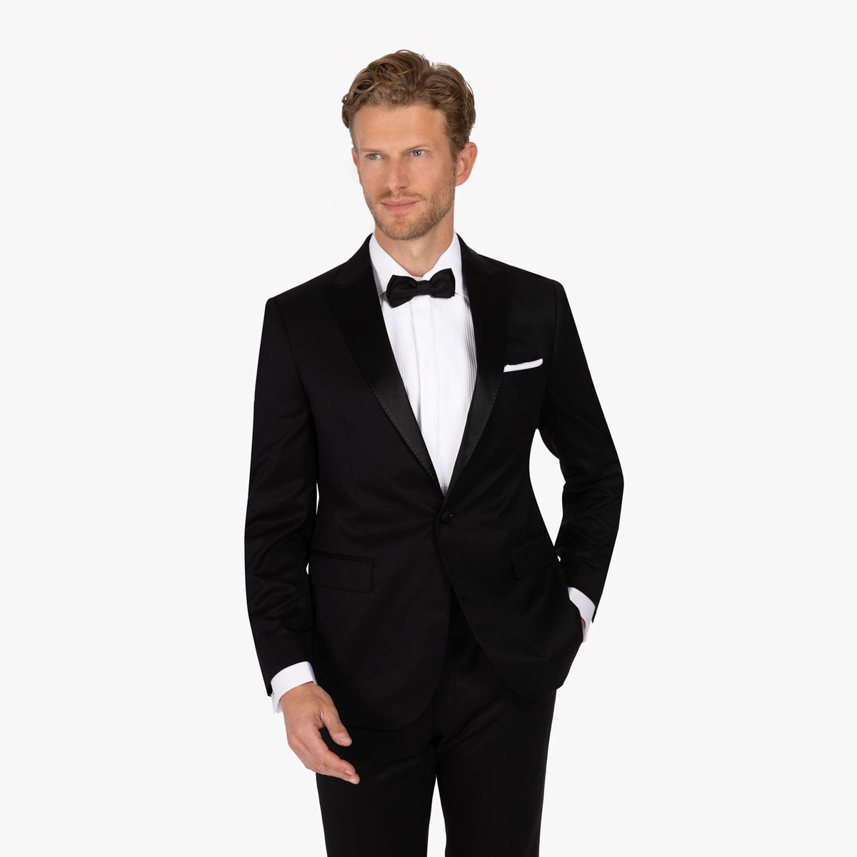 Mann im eleganten Anzug.