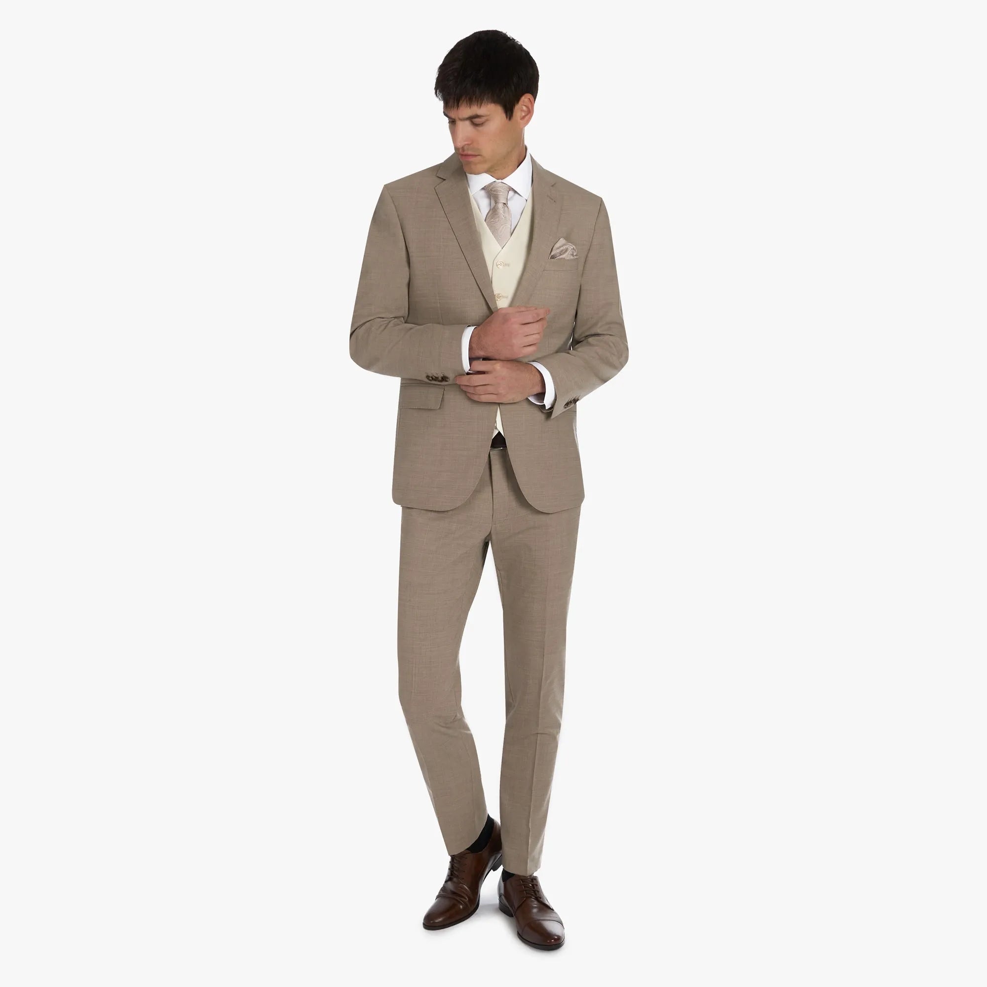 Baukastenanzug Genf in Beige