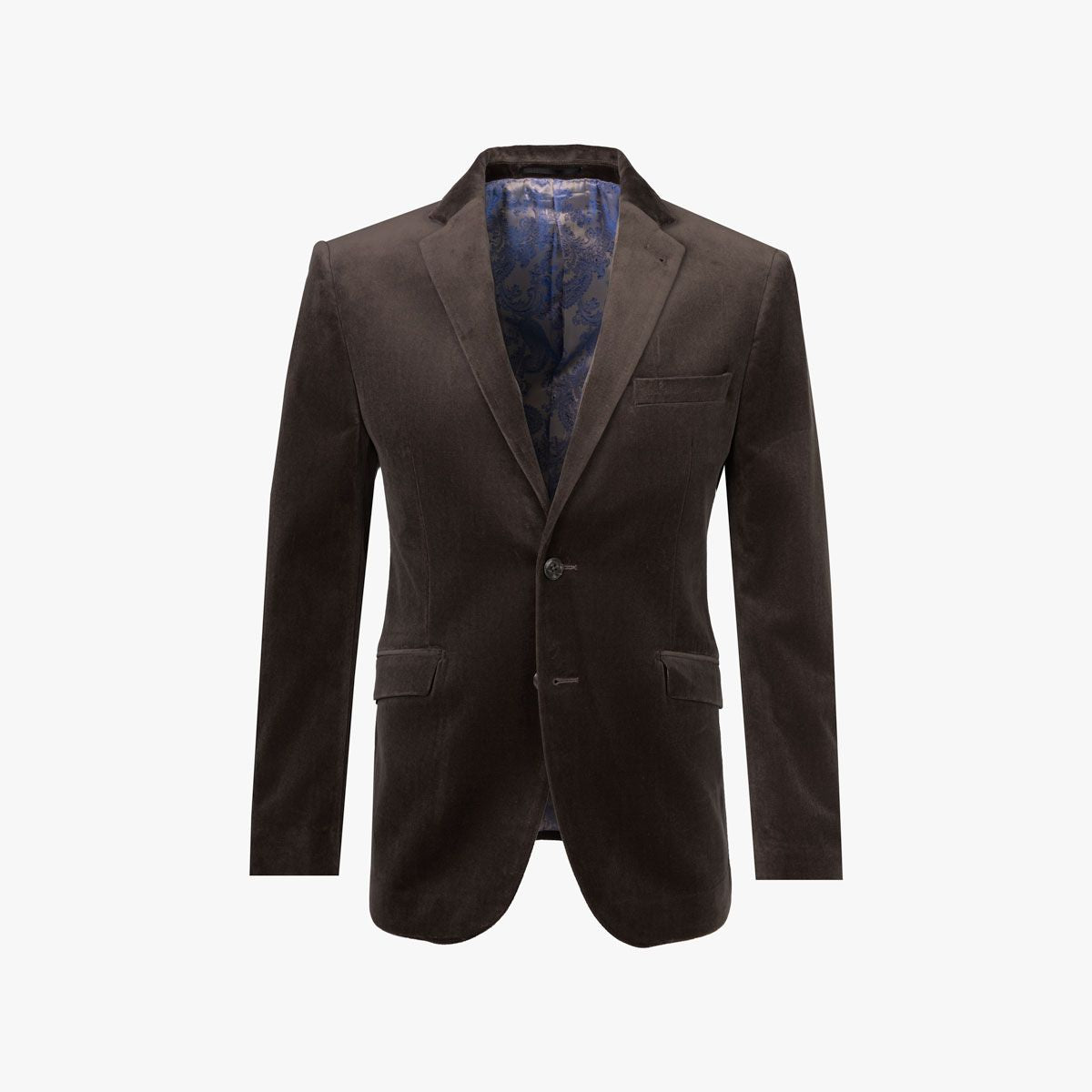 Brauner Herrenblazer mit Innenfutter.