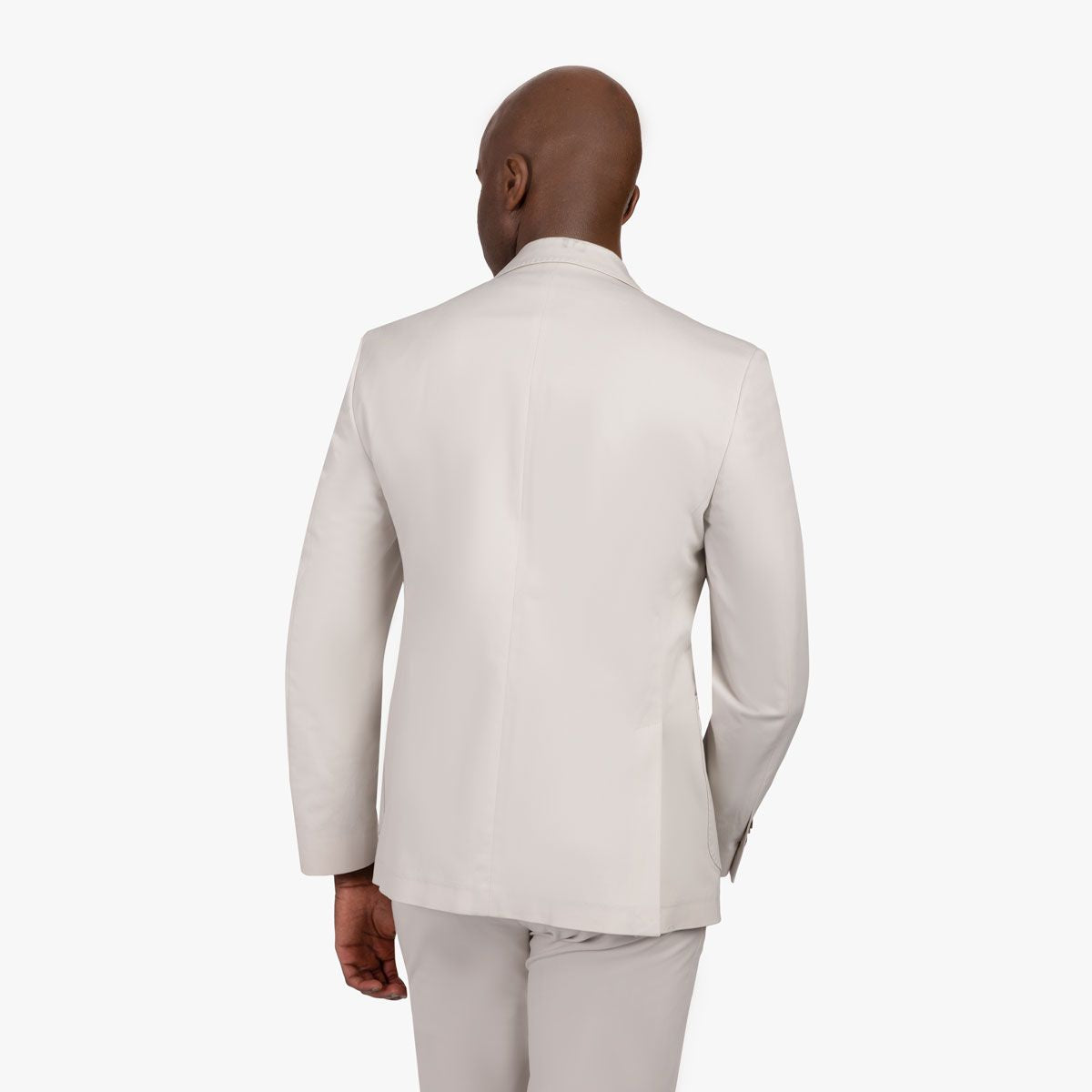 Mann im eleganten Anzug, Rückansicht.