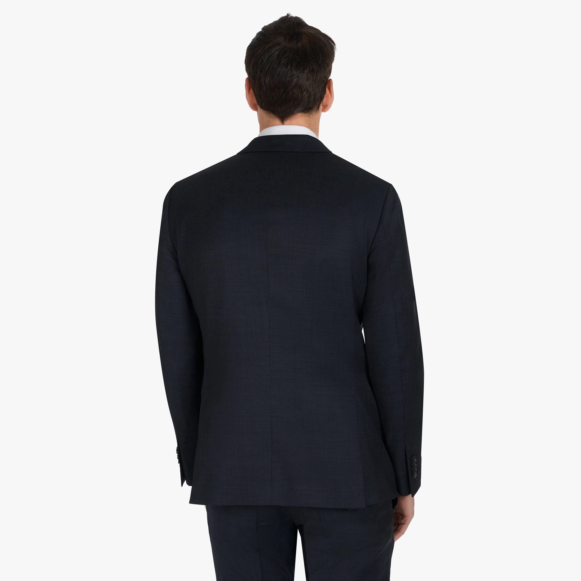 Baukastenanzug Pesaro aus Super 100's Wolle in Schwarz gemustert