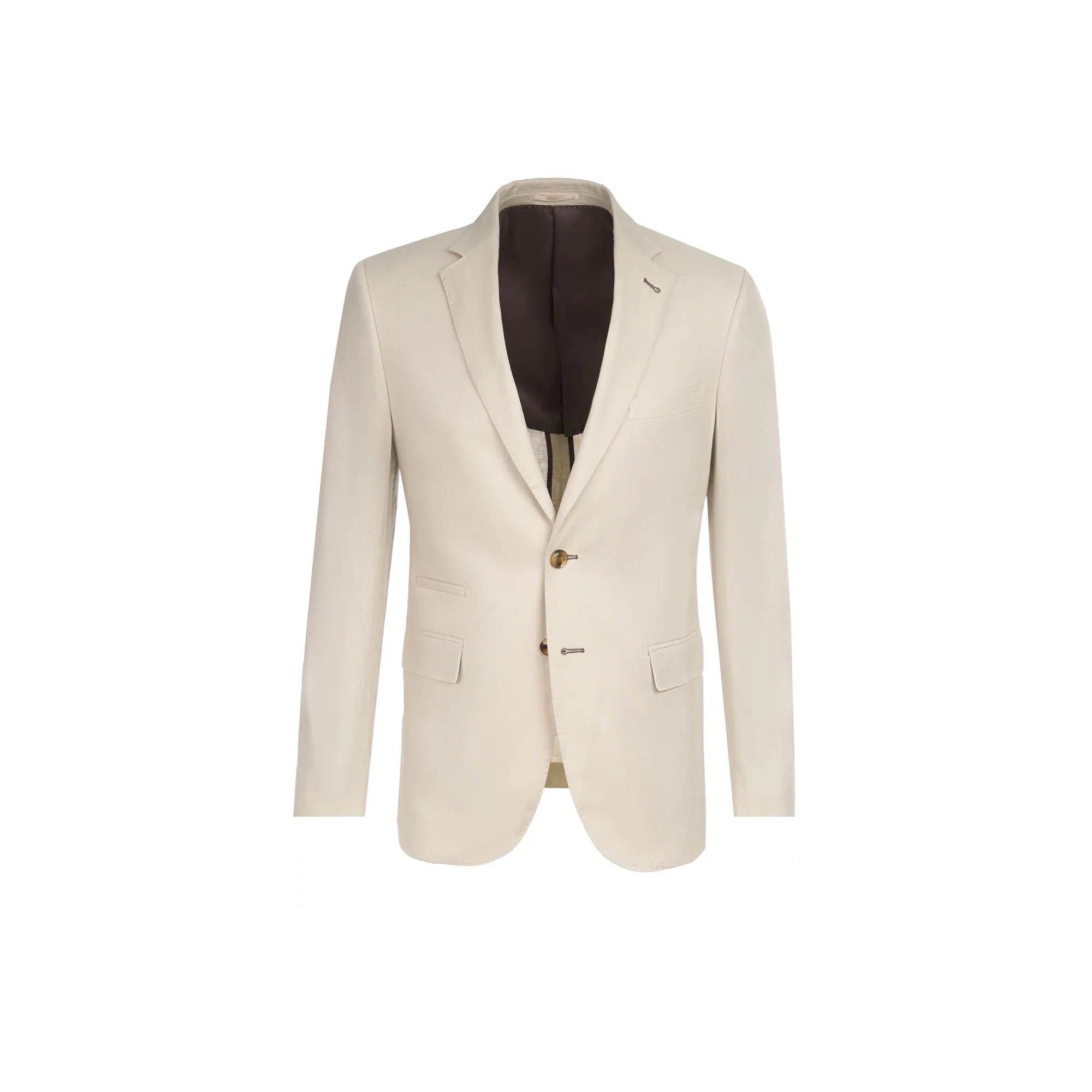 Baukastenanzug Pesaro aus Leinen in Creme