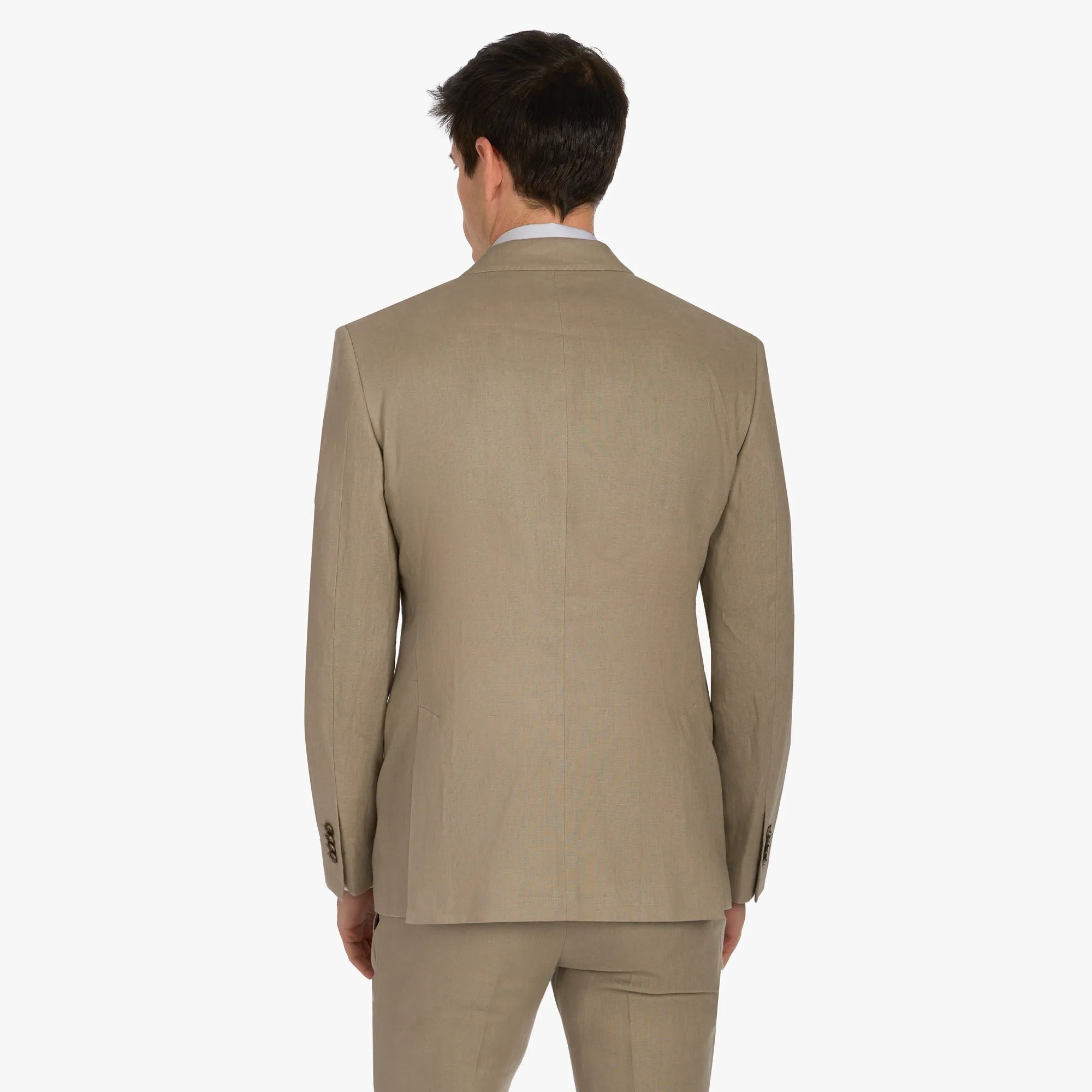 Baukastenanzug Pesaro aus Leinen in Hellbraun