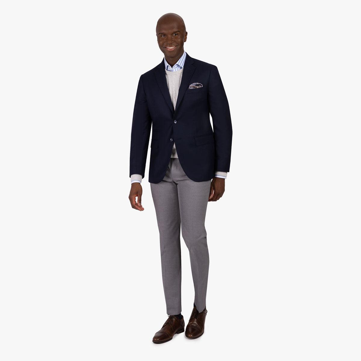 Mann in eleganter Herrenmode.