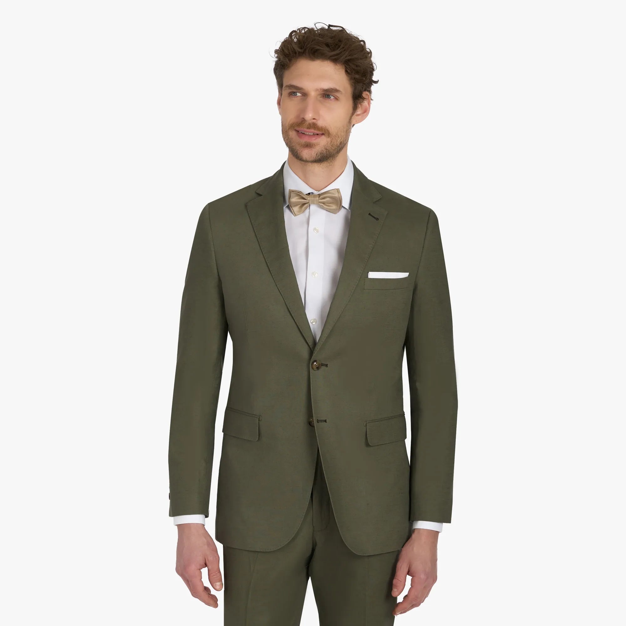 Baukastenanzug Prato/I aus Leinenmix in Grün