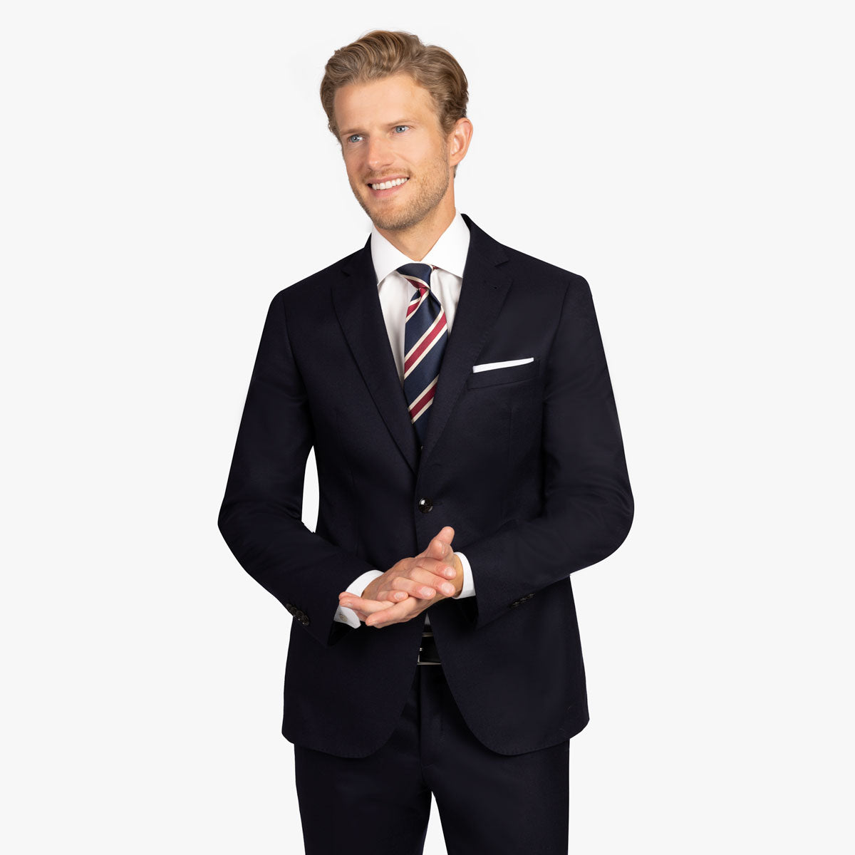 Anzug Genf aus Schurwolle in dunkelblau drk. blue Bild 2