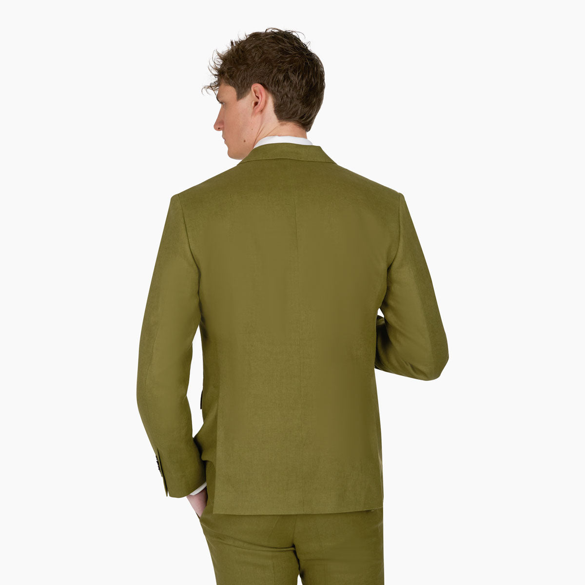 Anzug Genf in Grün aus Leinen grün Bild 3