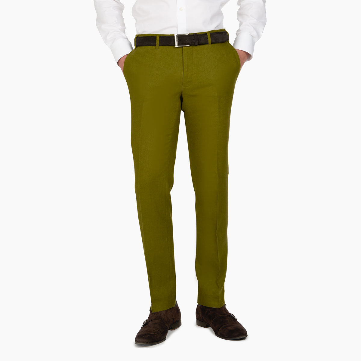 Anzug Genf in Grün aus Leinen grün Bild 5