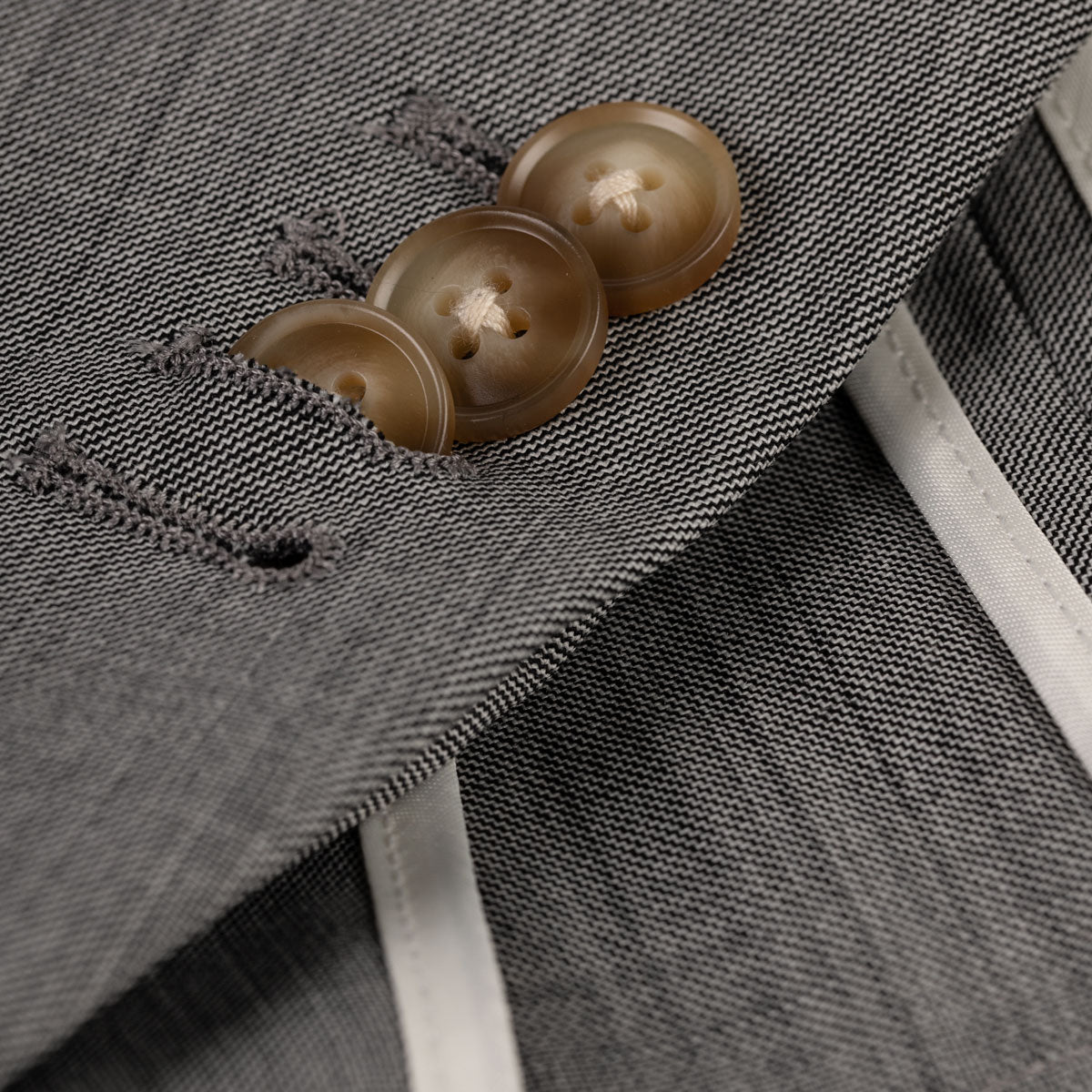 Anzug Havanna mit aufgesetzen Taschen in grau meliert grau/gemustert Bild 3