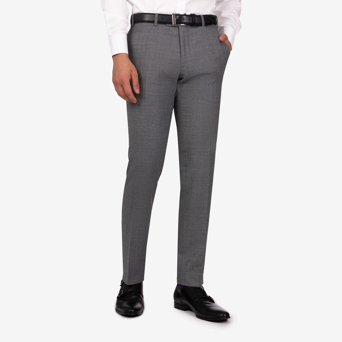 Anzug Pesaro aus Super 80's Wolle in Hellgrau grau Bild 4