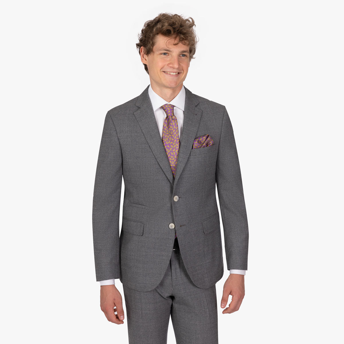 Anzug Pesaro aus Super 80 Schurwolle in Grau grau Bild 2