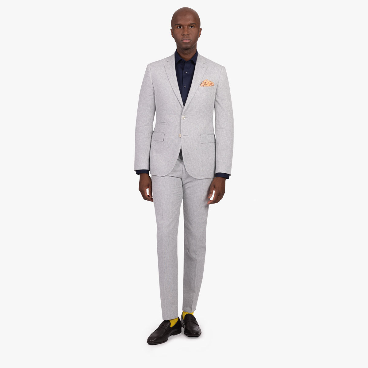 Anzug Pesaro in hellgrau aus Leinen und Baumwolle hellgrau Bild 4