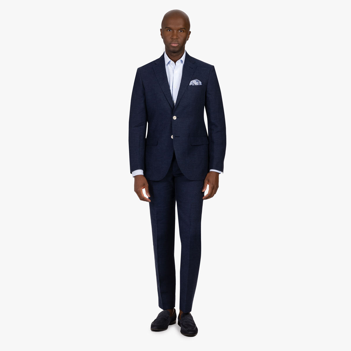 Anzug Prato aus Leinen/Polyester in blau blau Bild 10