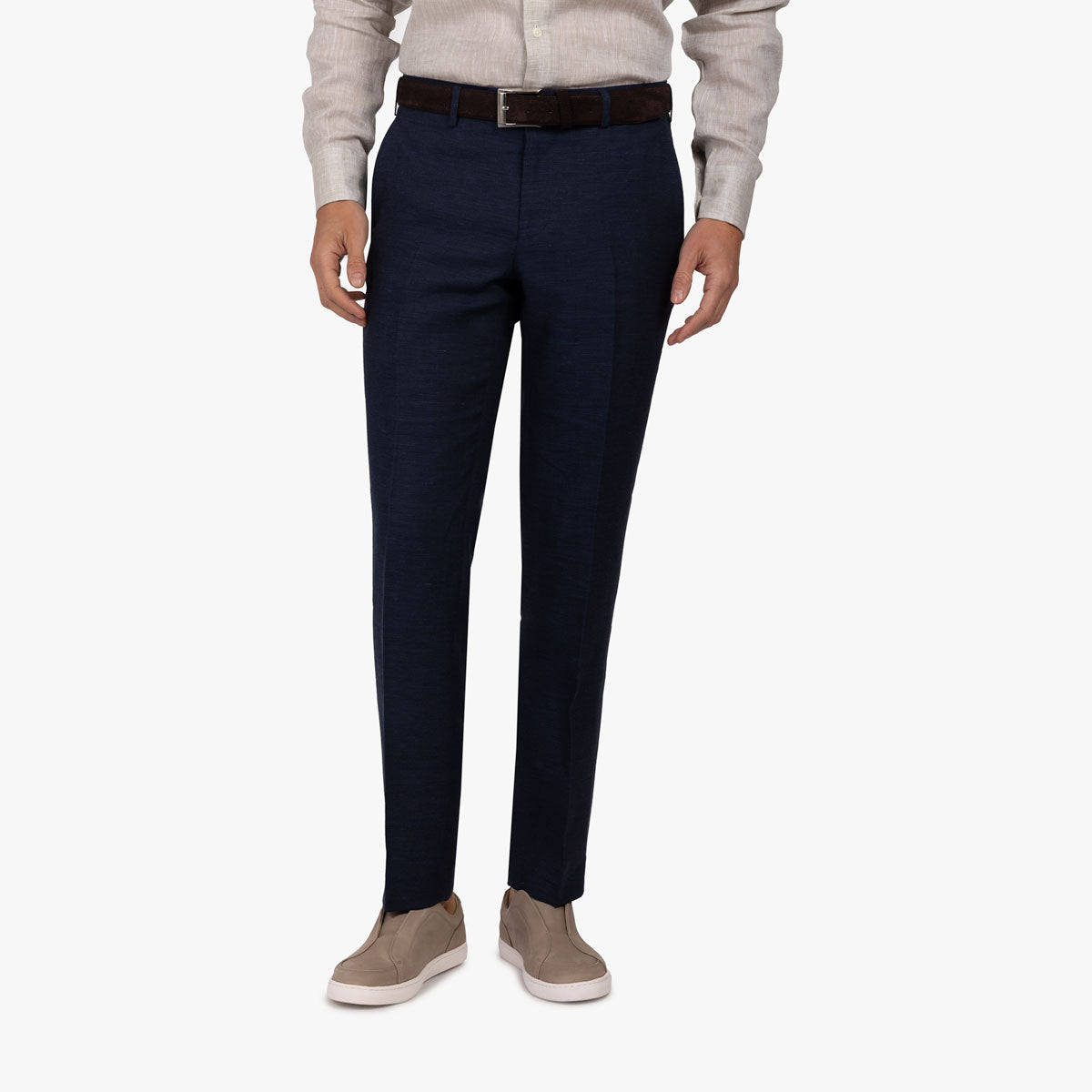 Anzug Prato aus Leinen/Polyester in blau blau Bild 6