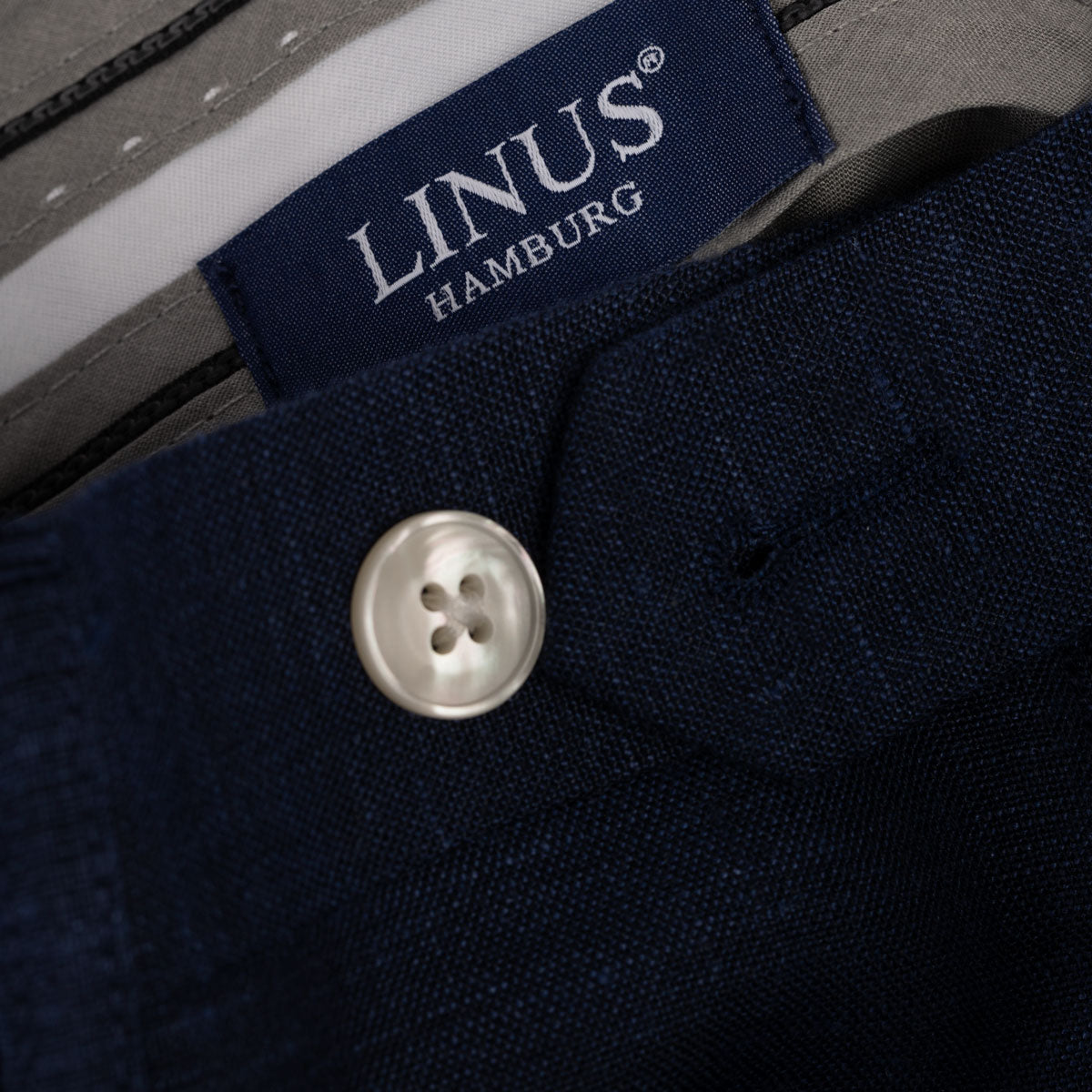 Anzug Prato aus Leinen/Polyester in blau blau Bild 7