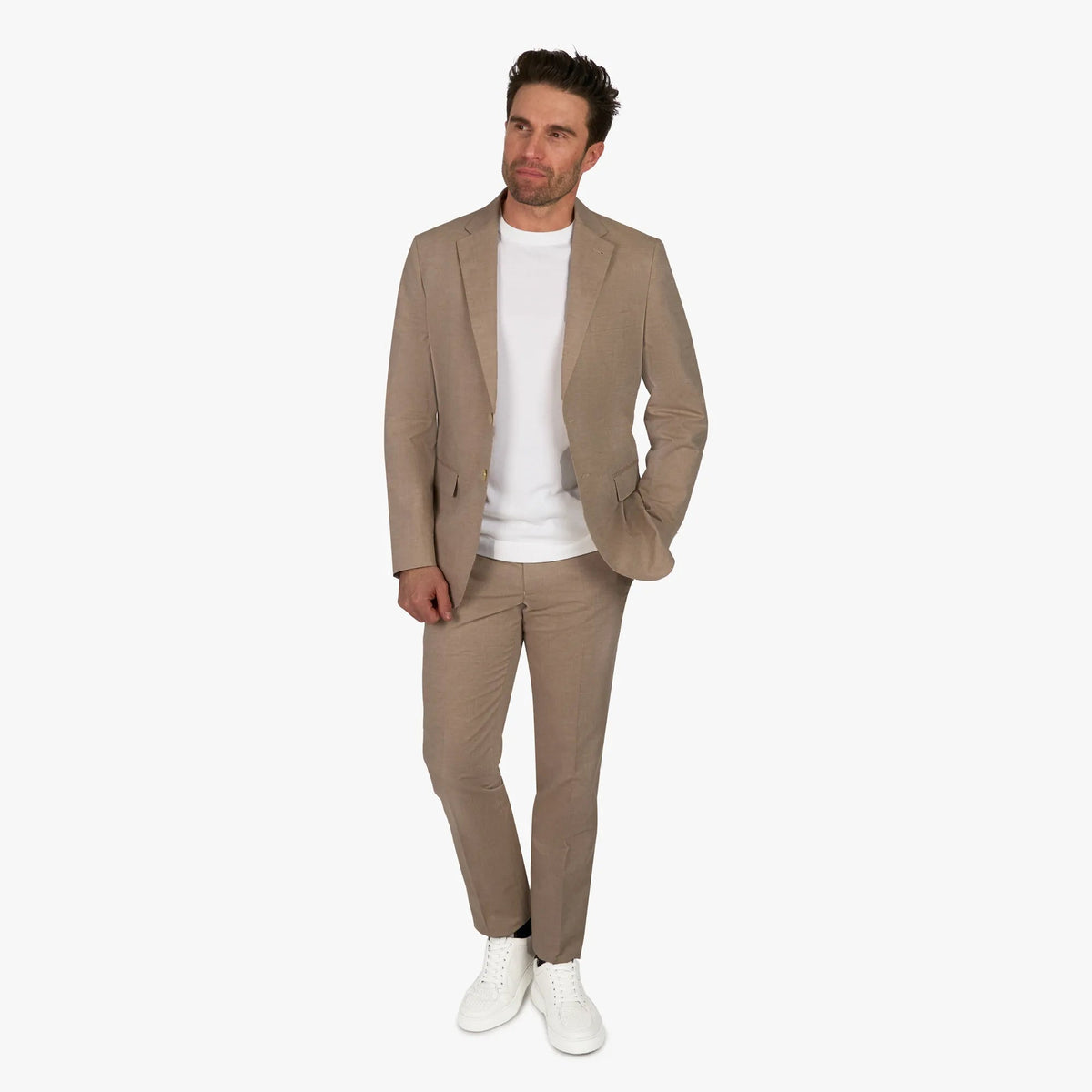 Anzug Prato mit R-Bund in Beige beige Bild 10