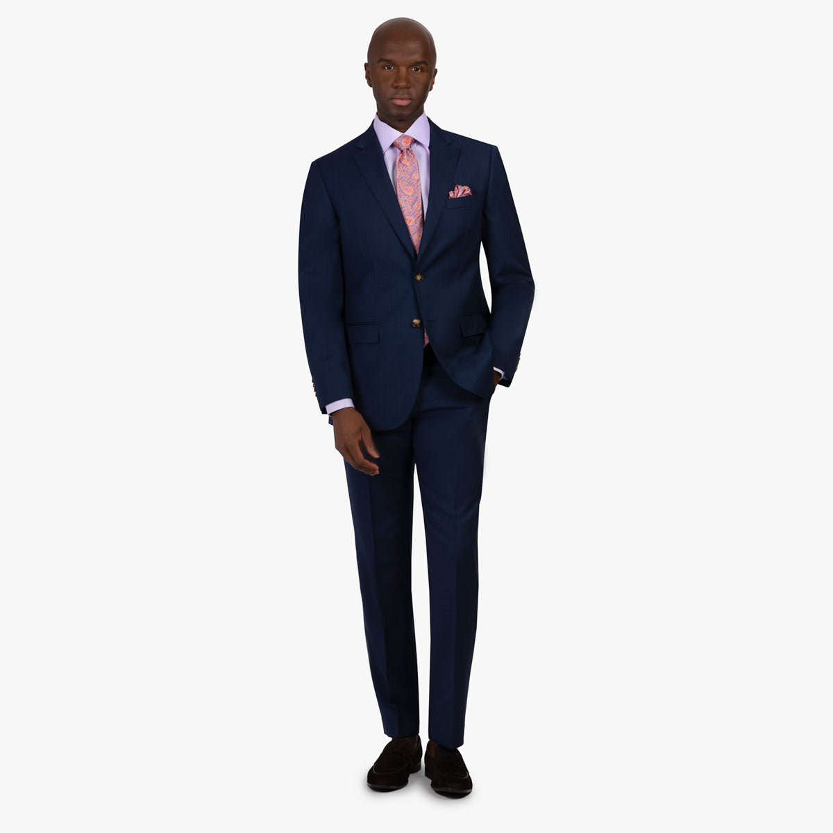 Anzug Prato mit R-Bund in blau blau Bild 11