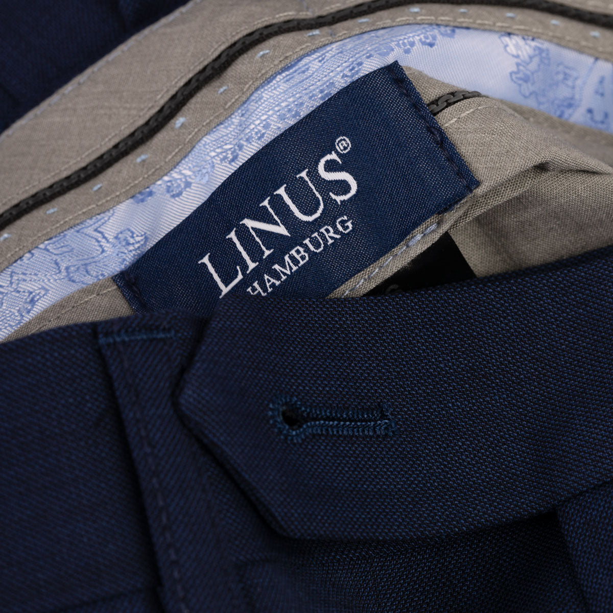 Anzug Prato mit R-Bund in blau blau Bild 6