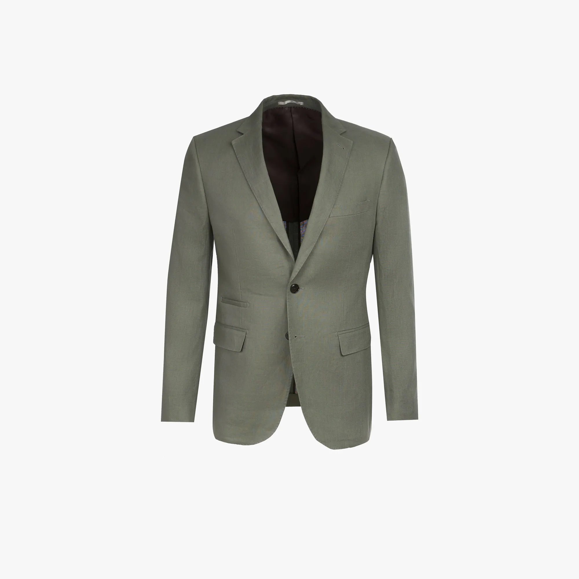 Baukastensakko Pesaro aus Leinen in Grün grün Bild 6