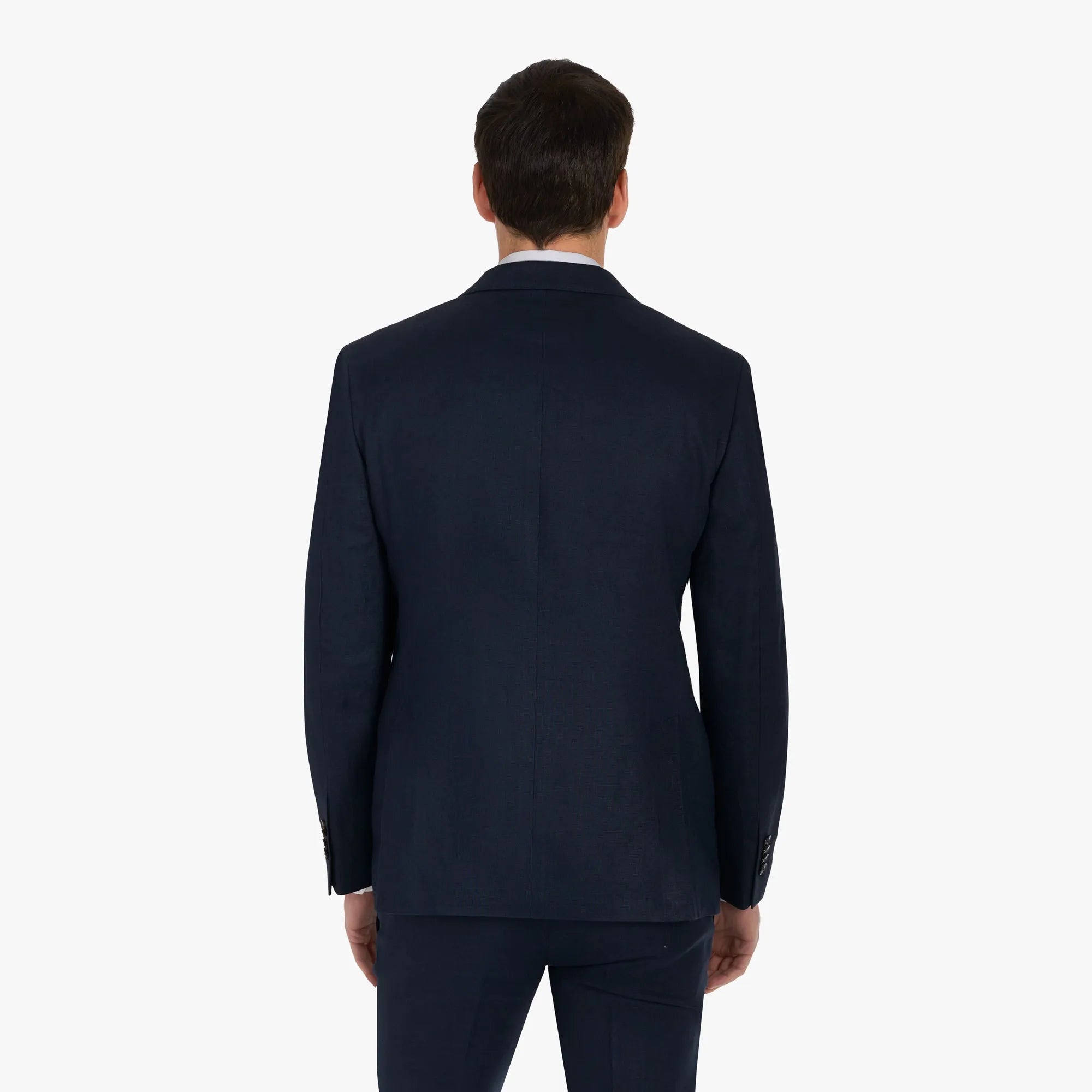 Baukastensakko Pesaro aus Leinen in Dunkelblau dkl. blau Bild 2