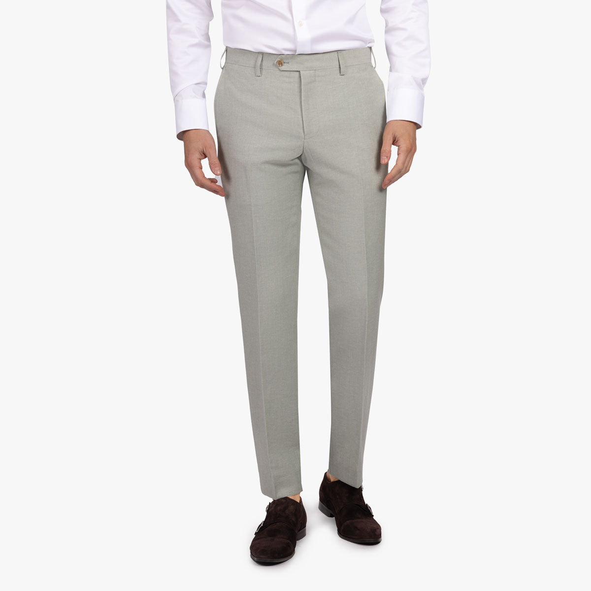 Baukastenhose Rome aus Baumwolle/Leinen in hellgrün hellgrün Bild 1