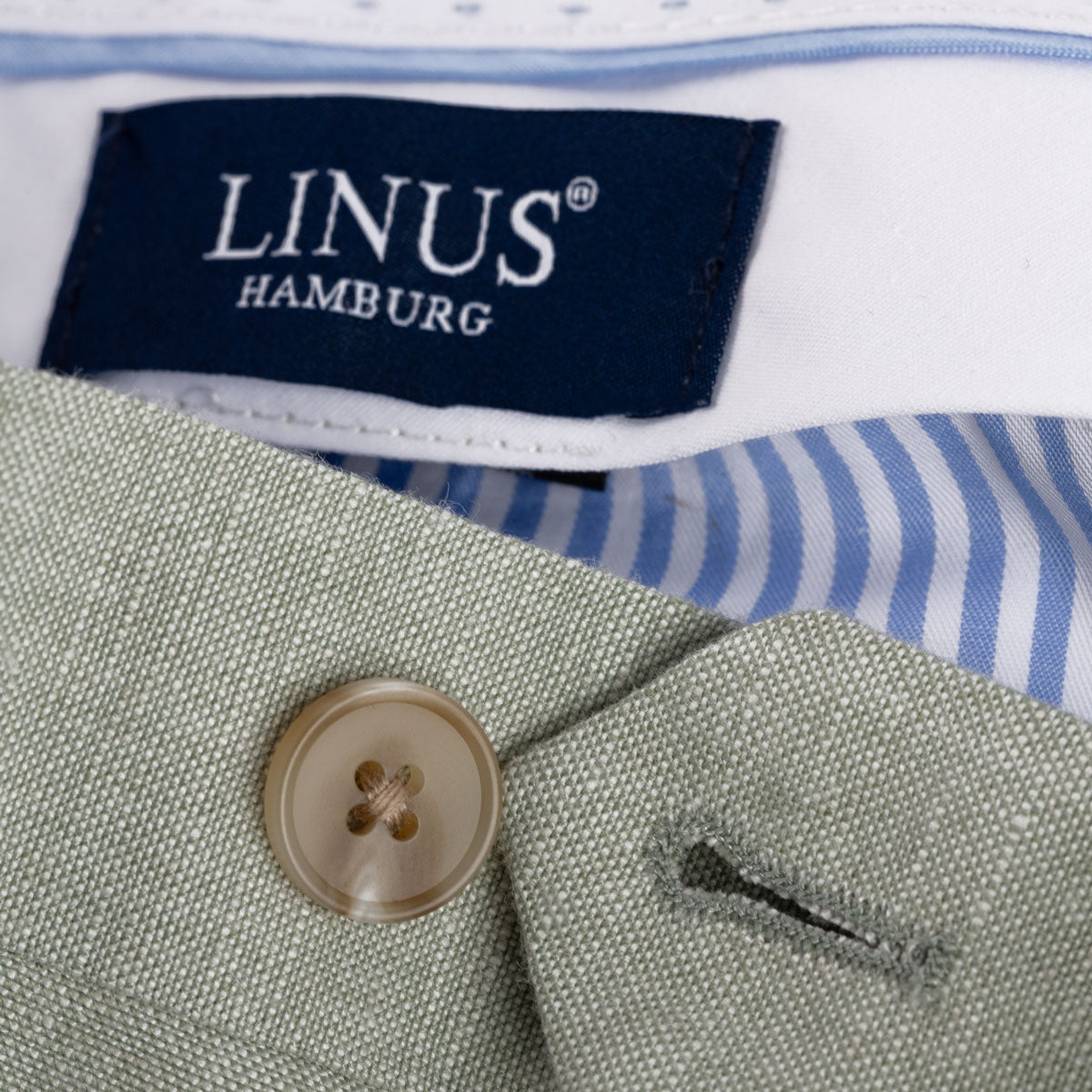 Baukastenhose Rome aus Baumwolle/Leinen in hellgrün hellgrün Bild 3