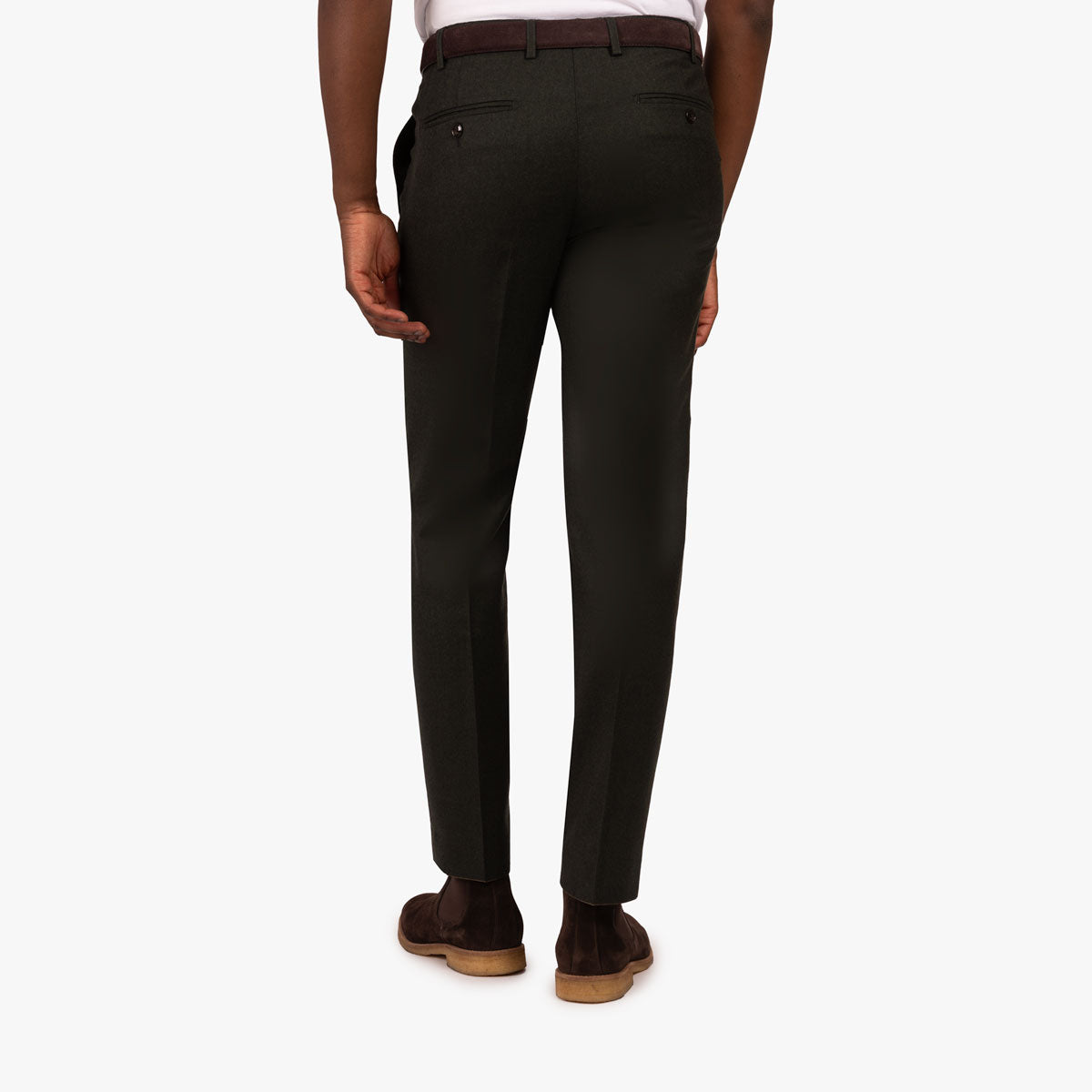 Baukastenhose Rome aus Wolle in dunkelgrün dkl. grün Bild 2