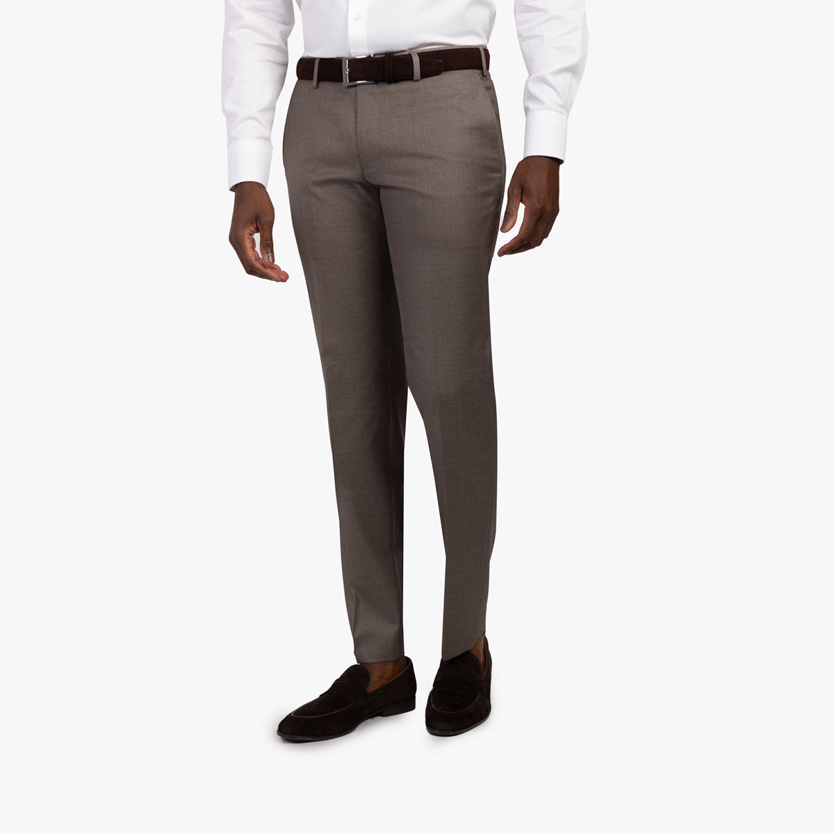 Baukastenhose Siena aus Schurwolle in hellbraun hellbraun Bild 1