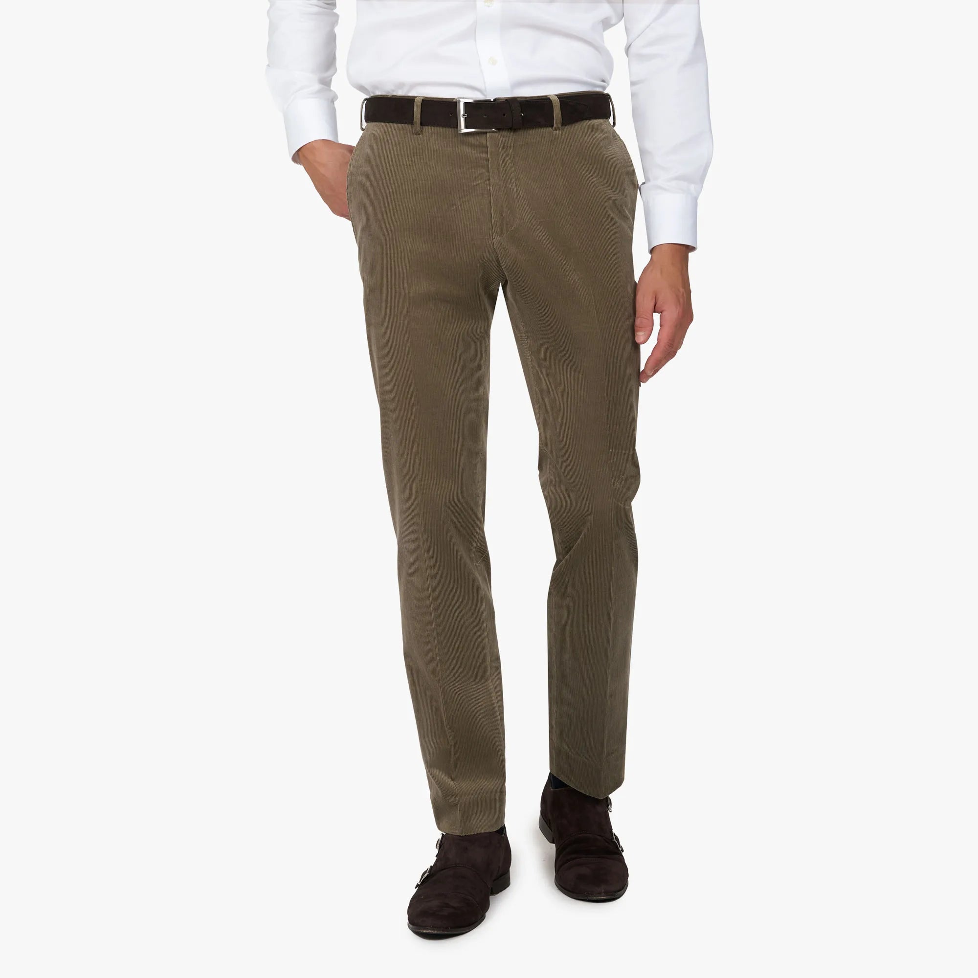 Hose Siena aus Feincord in Taupe taupe Bild 1