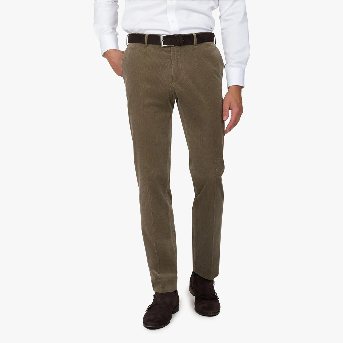 Hose Siena aus Feincord in Taupe taupe Bild 1