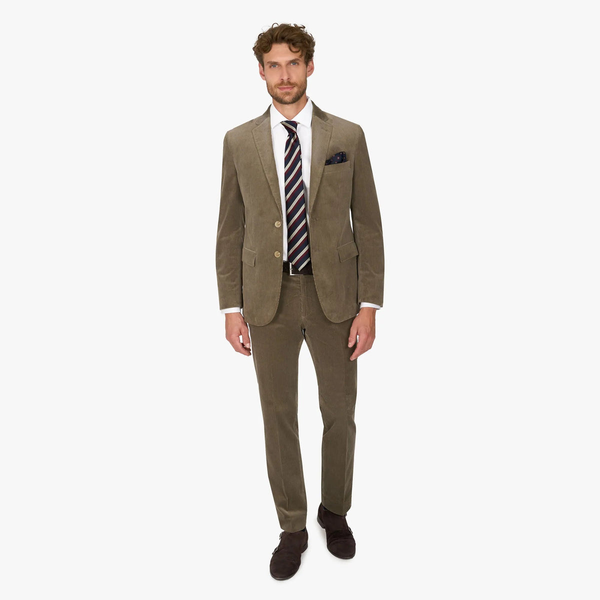Hose Siena aus Feincord in Taupe taupe Bild 4