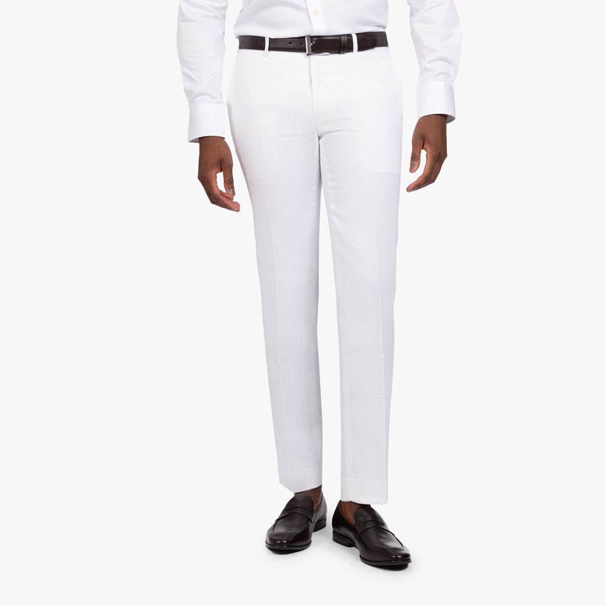 Baukastenhose Siena aus Leinen in weiß weiss Bild 1