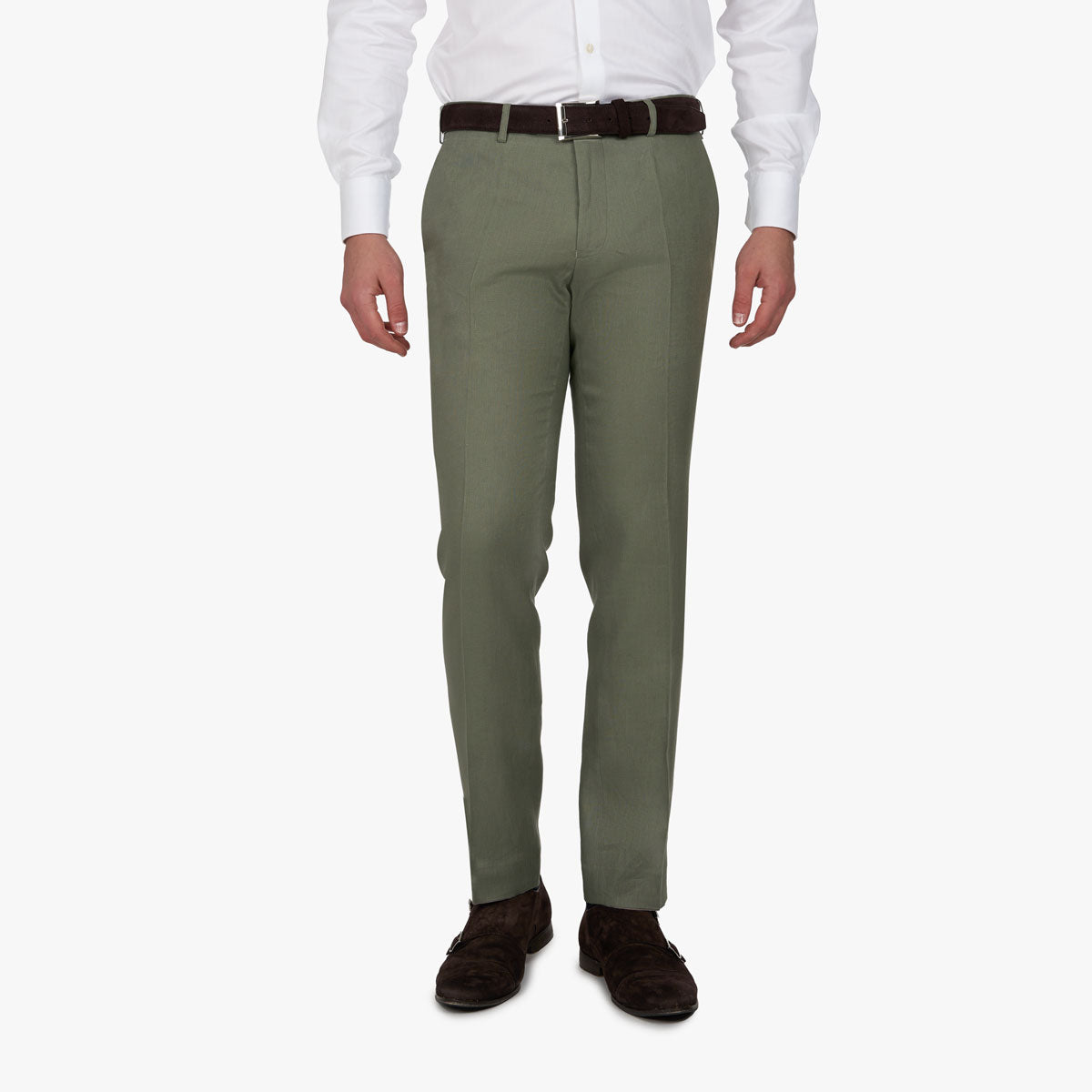 Baukastenhose Siena aus Leinen in Grün grün Bild 1